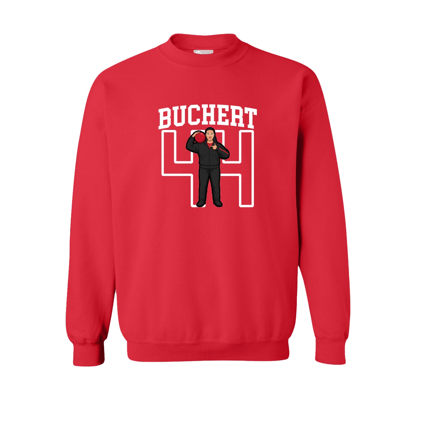 Fleece Crew — Shirsey in Red