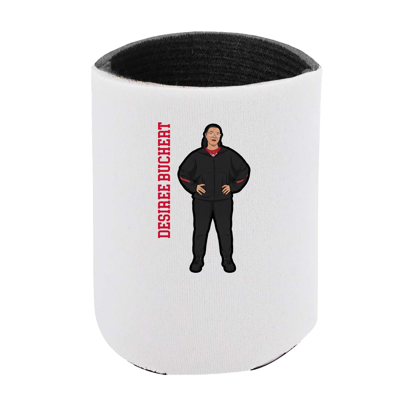 Can Holder — Name Vertical in White