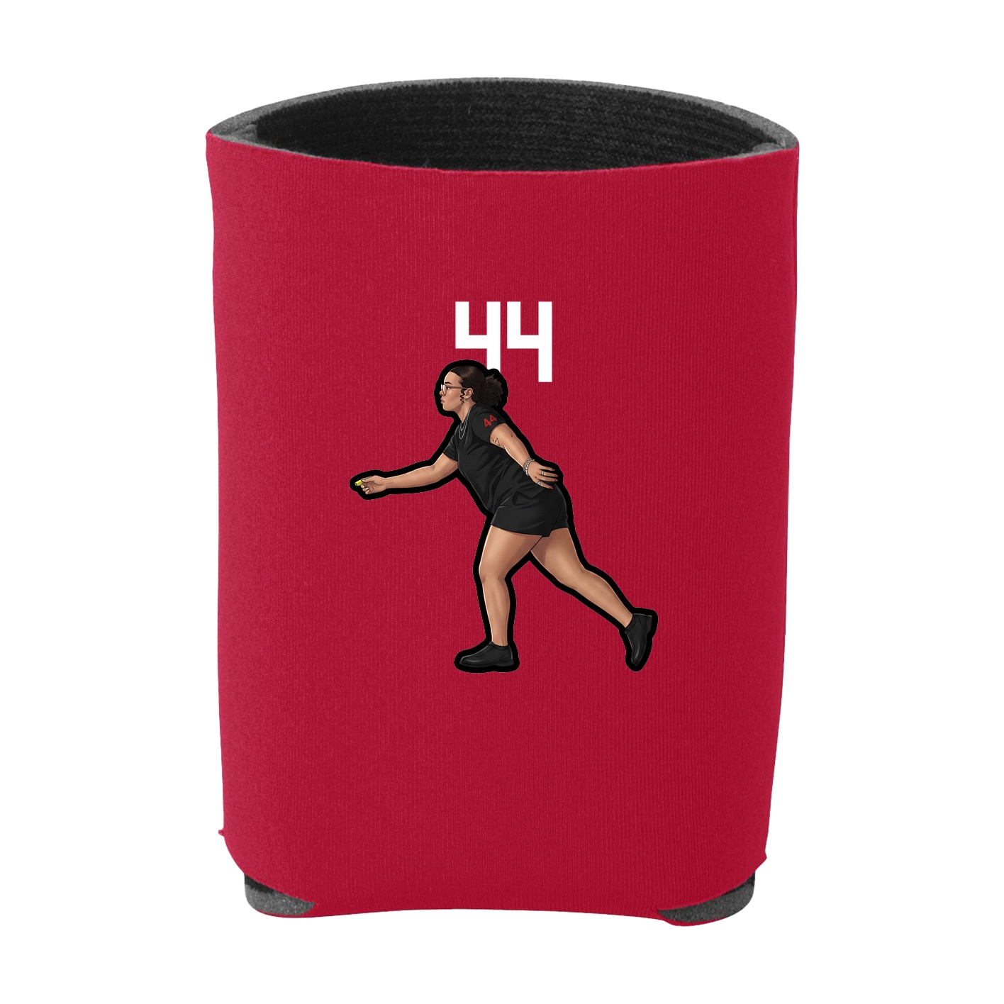 Can Holder — Number Top in Red