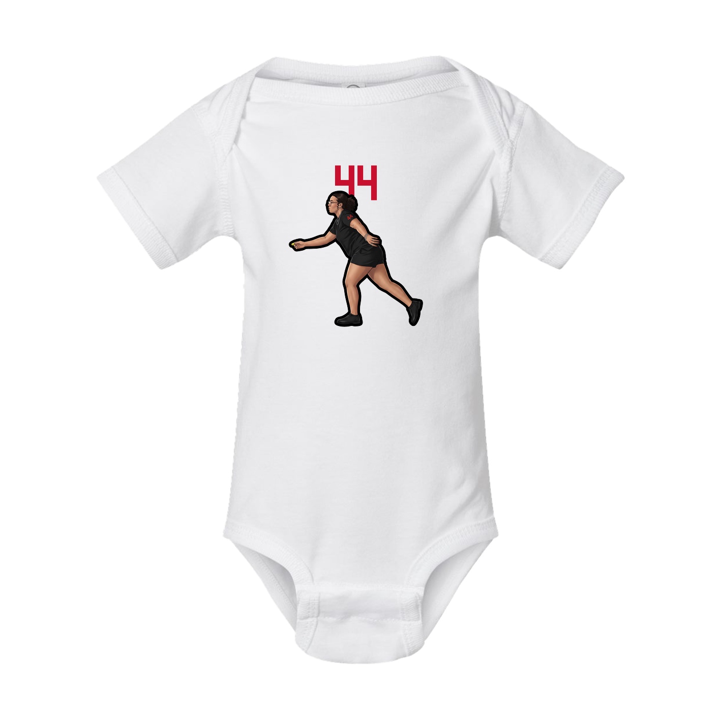 Baby Onesie — Number Top in White