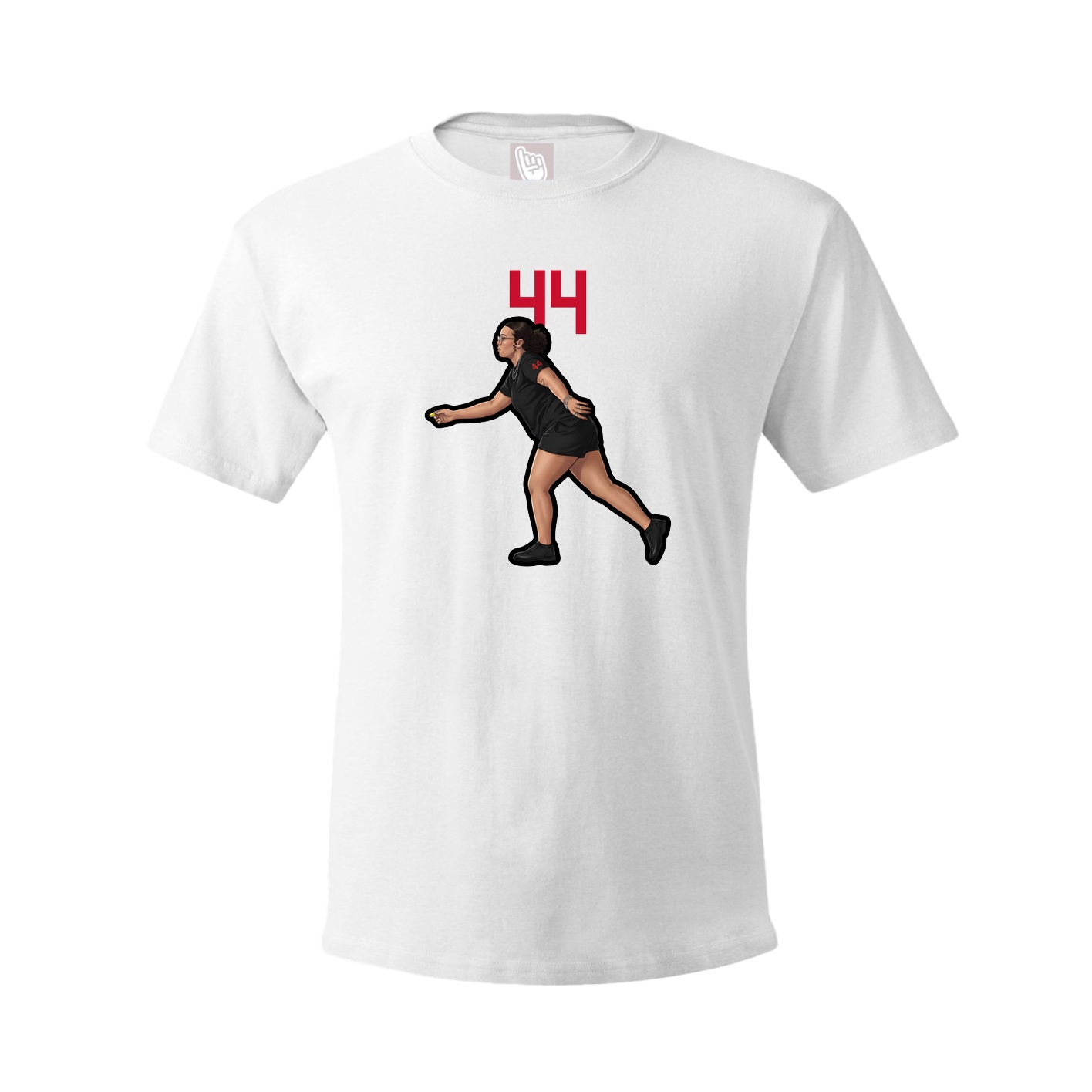 Youth Tee — Number Top in White