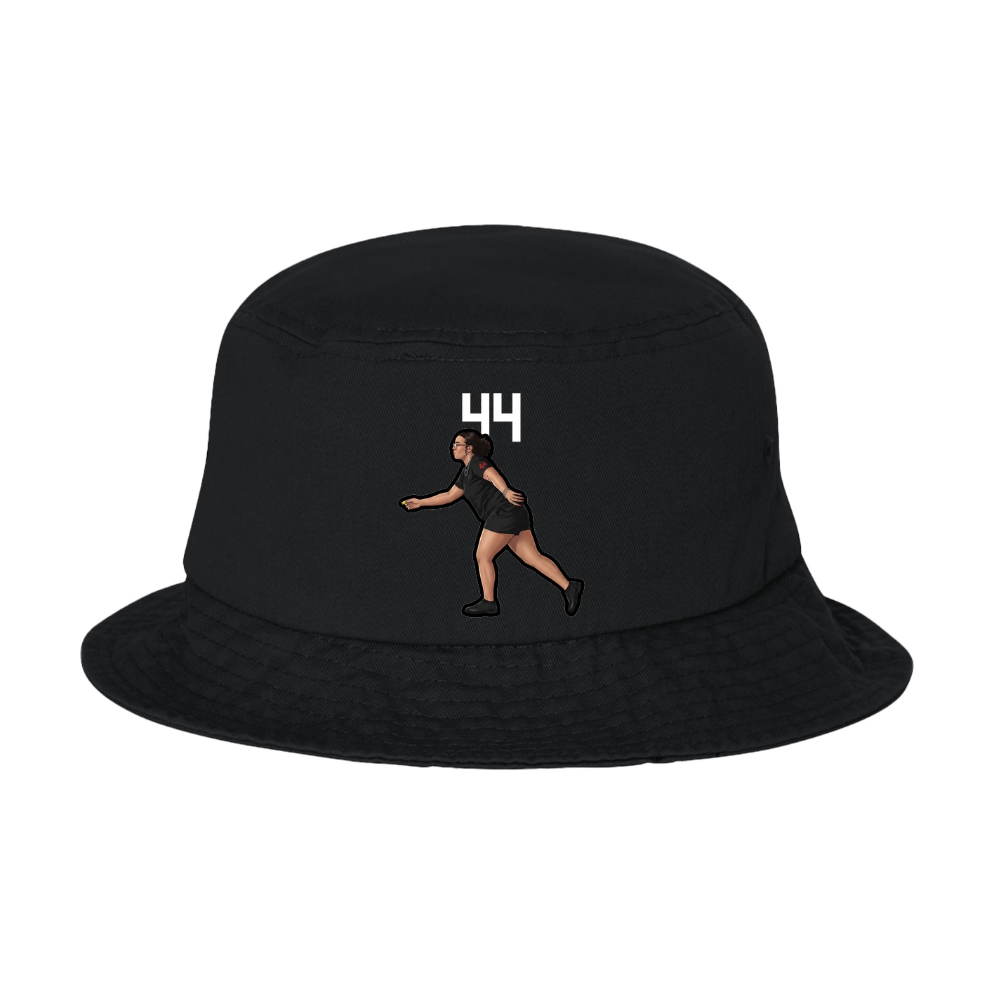 Bucket Cap — Number Top in Black