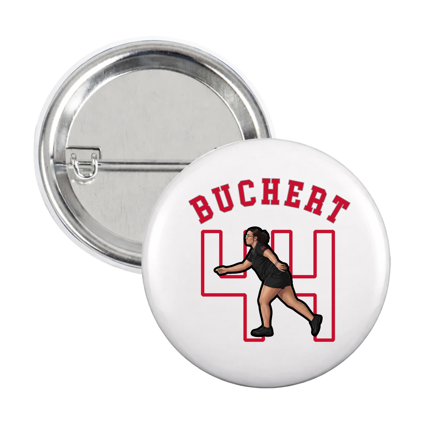 Game Day Button — Shirsey Arch in White