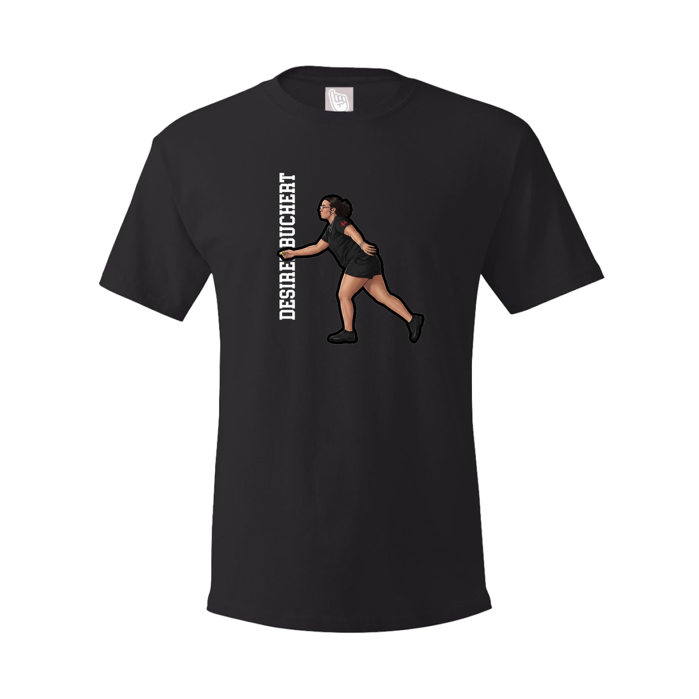 Youth Tee — Name Vertical in Black