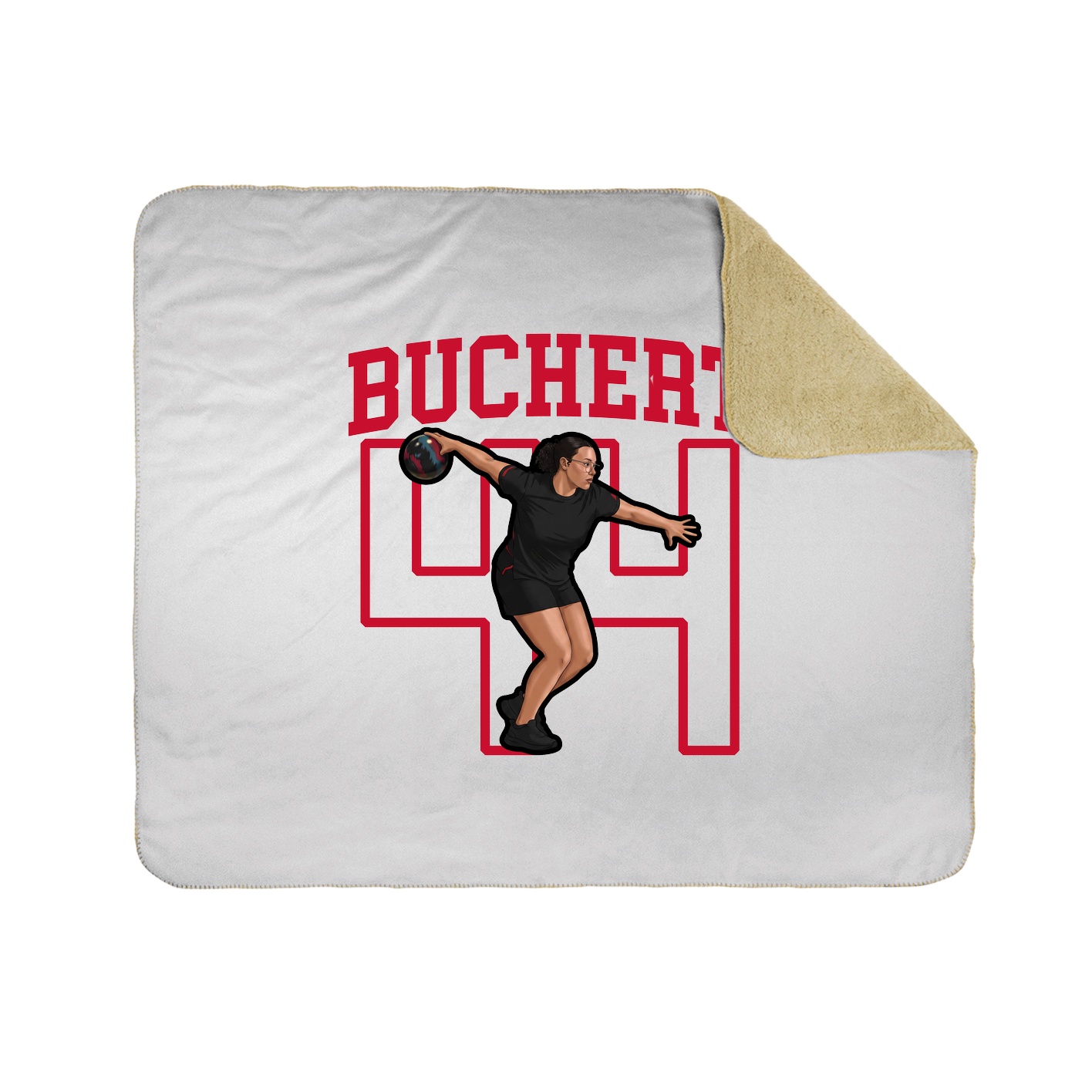50x60 Sherpa Lined Throw Blanket