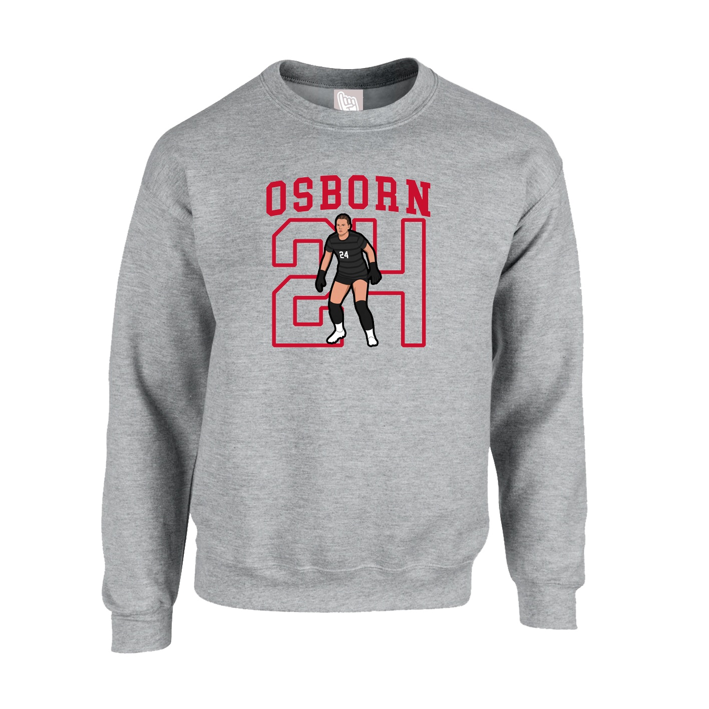 Fleece Crew — Shirsey in Grey
