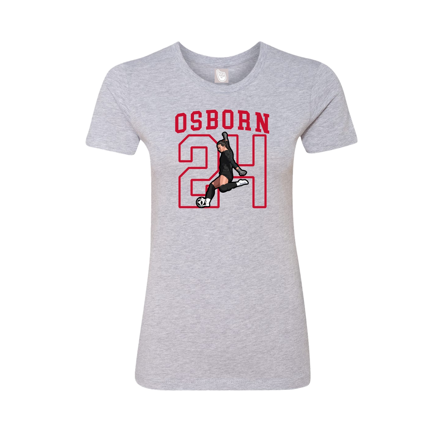 Fitted Women's Tee — Shirsey in Grey