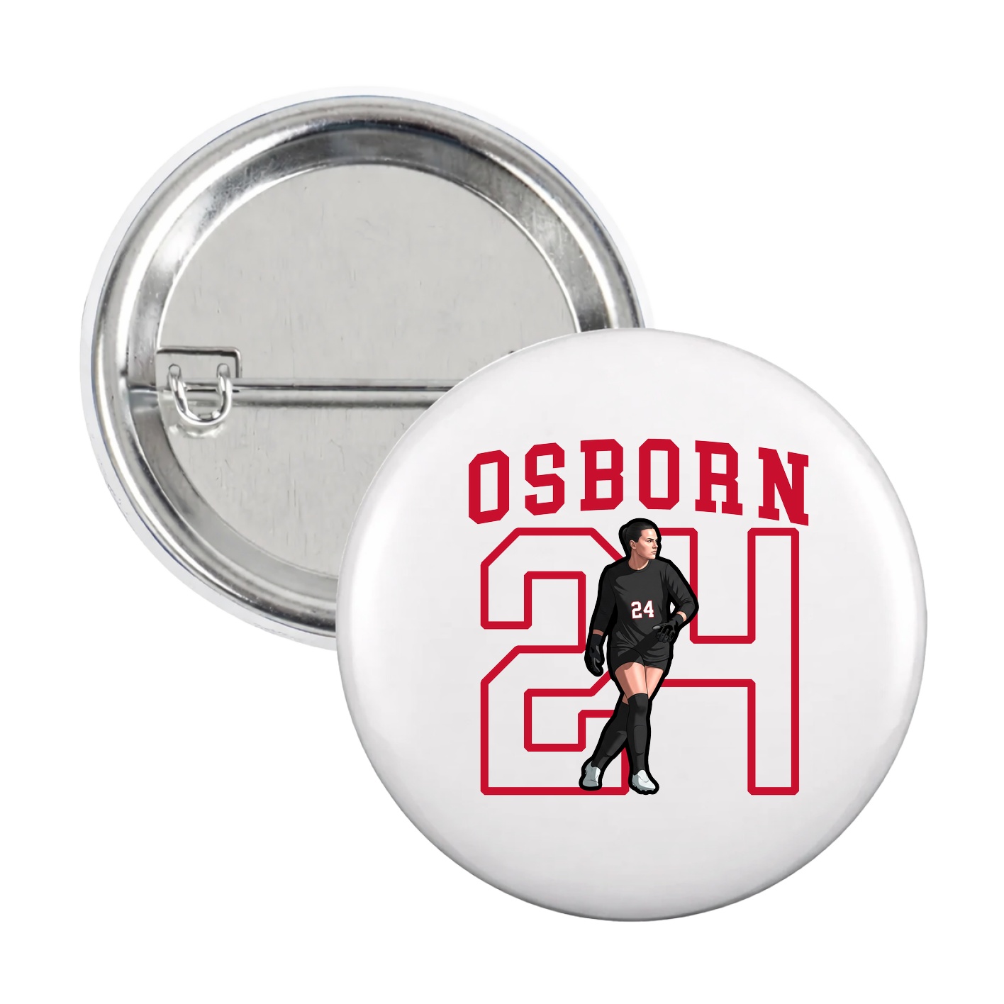 Game Day Button — Shirsey in White