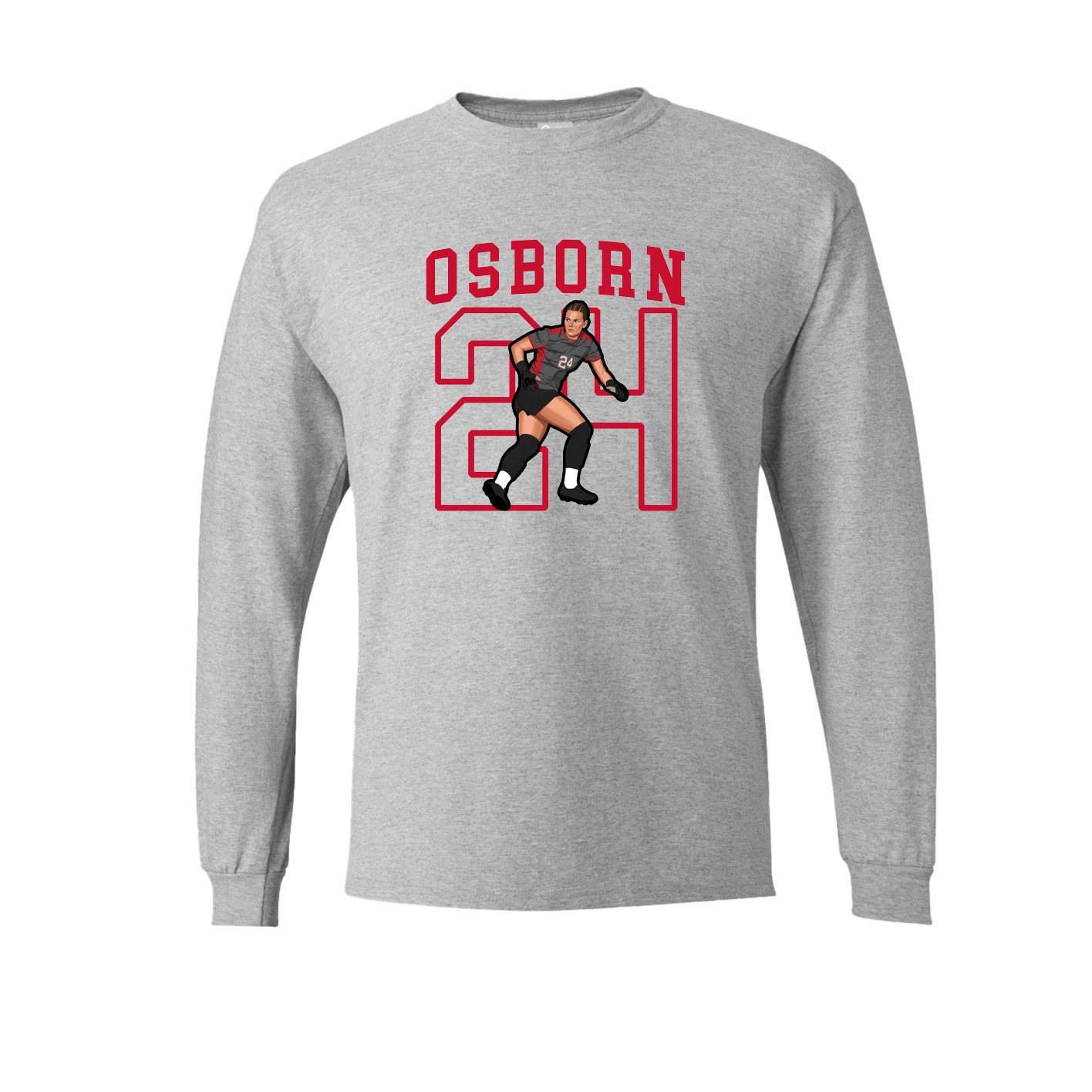 Long Sleeve Tee — Shirsey in Grey