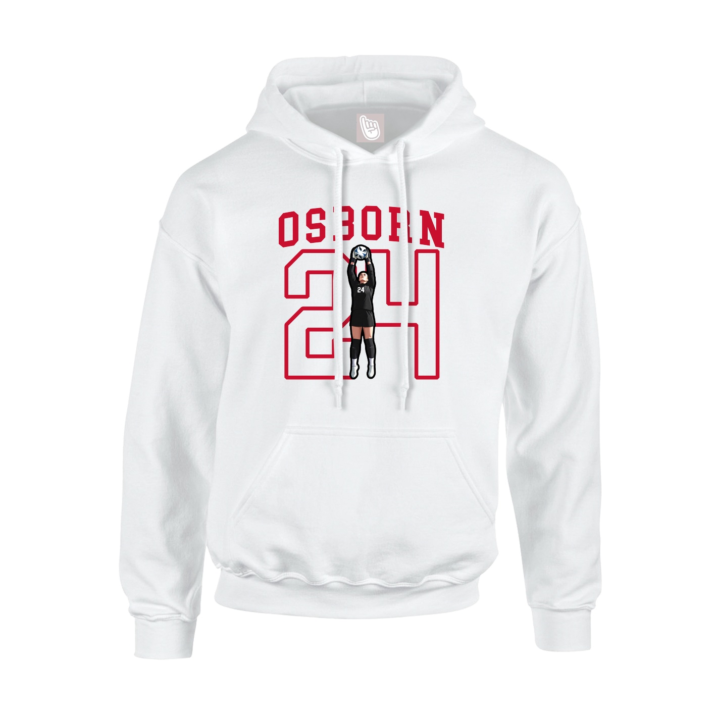Hoodie — Shirsey in White