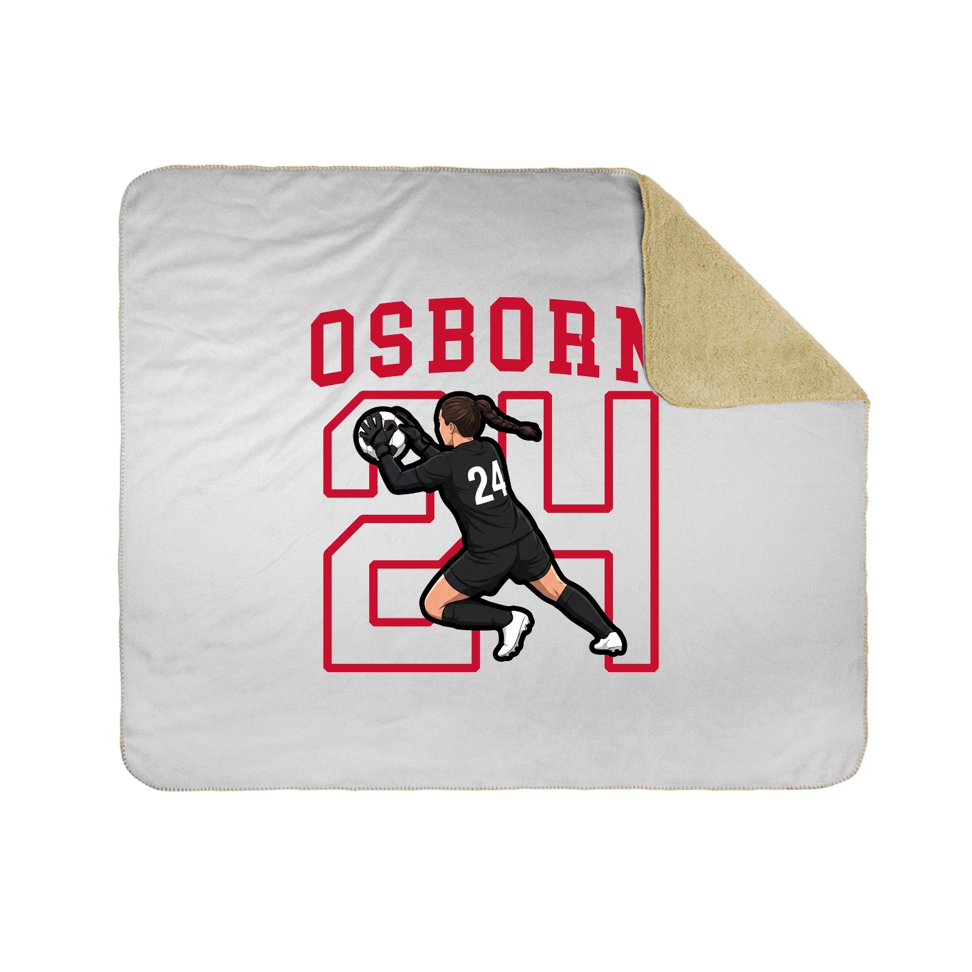 Throw Blanket — Shirsey in White