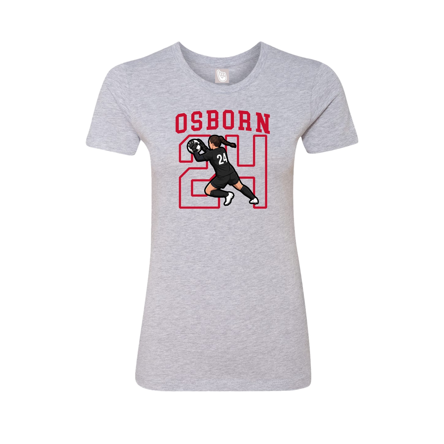 Fitted Women's Tee — Shirsey in Grey