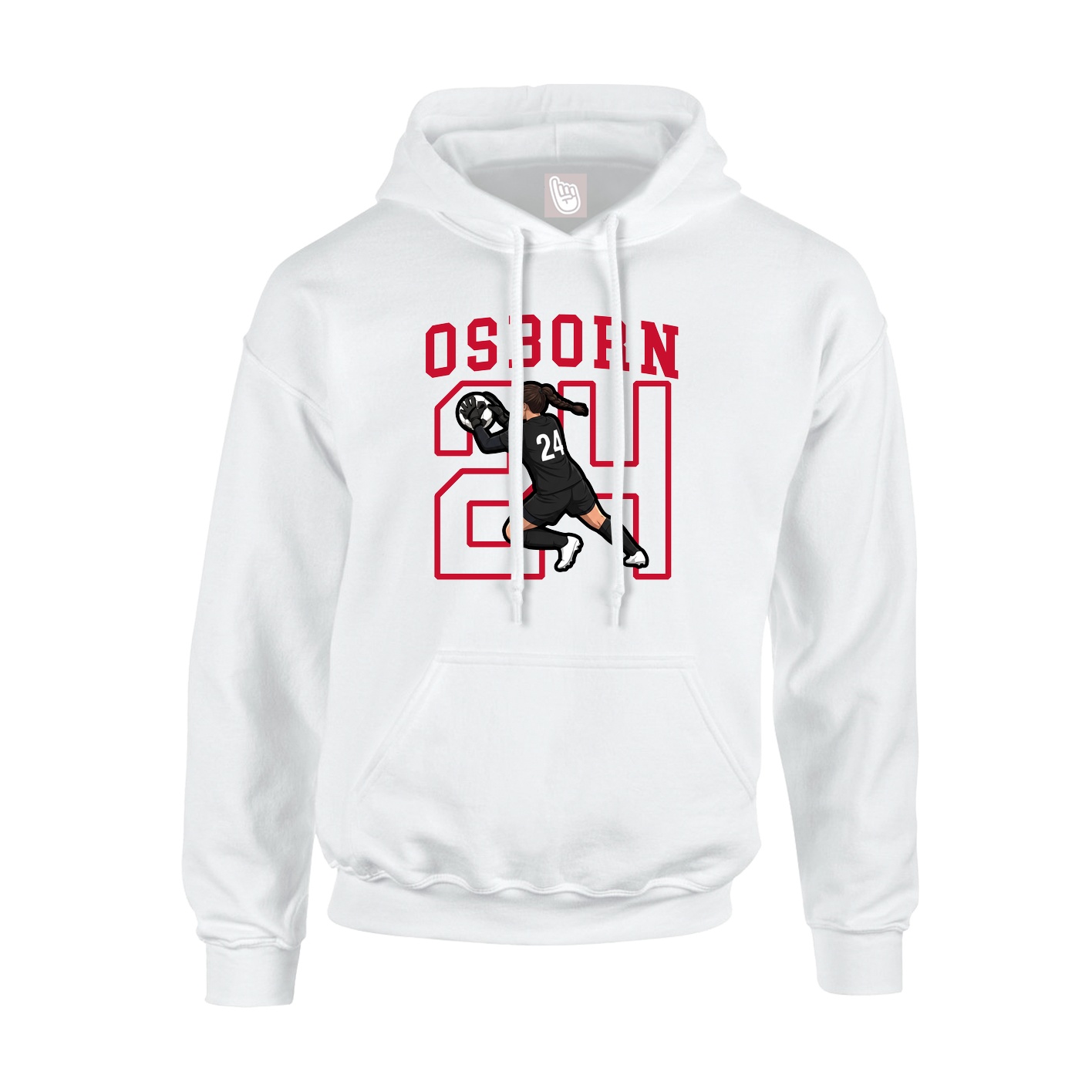 Hoodie — Shirsey in White