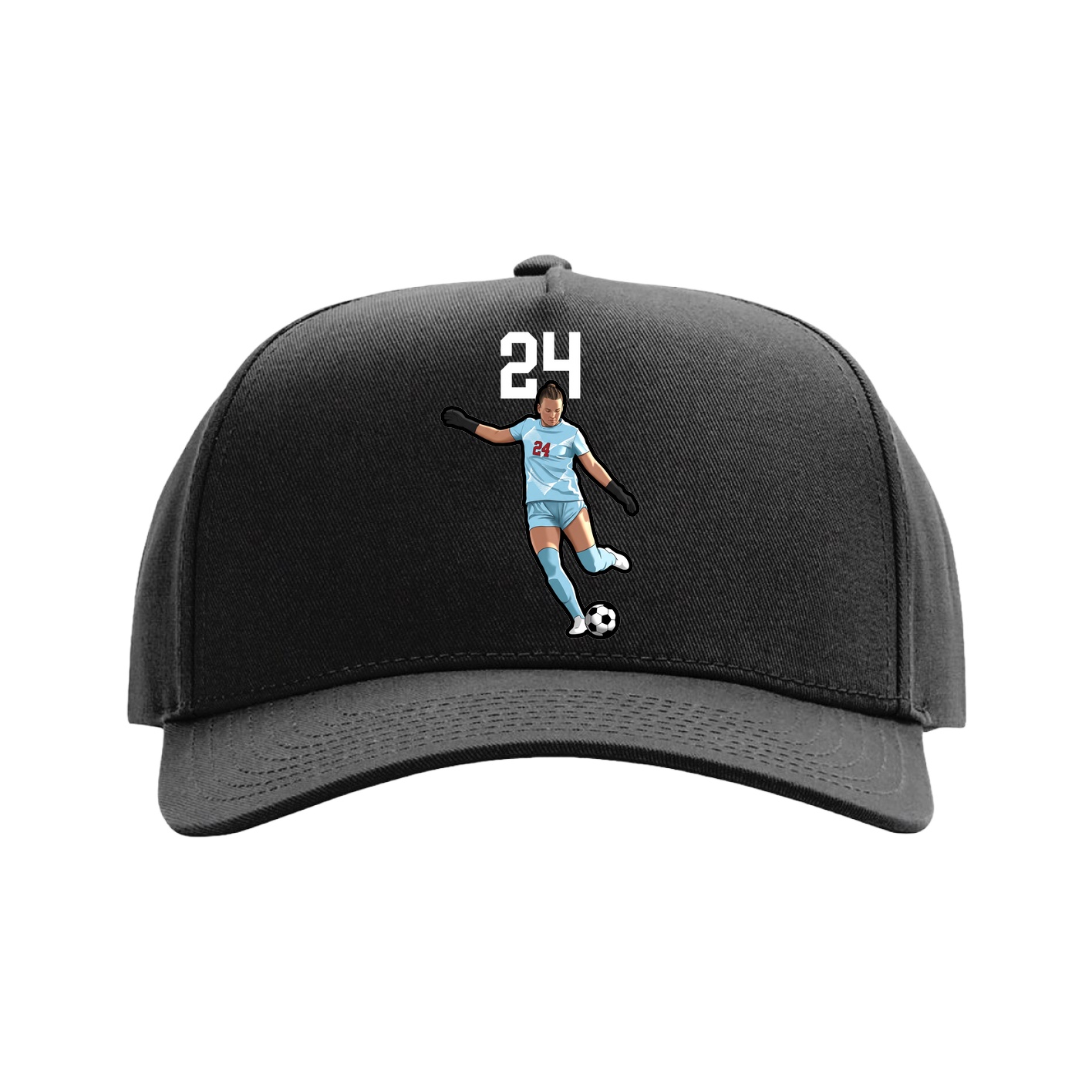 Full Fabric Five-Panel Champ Cap