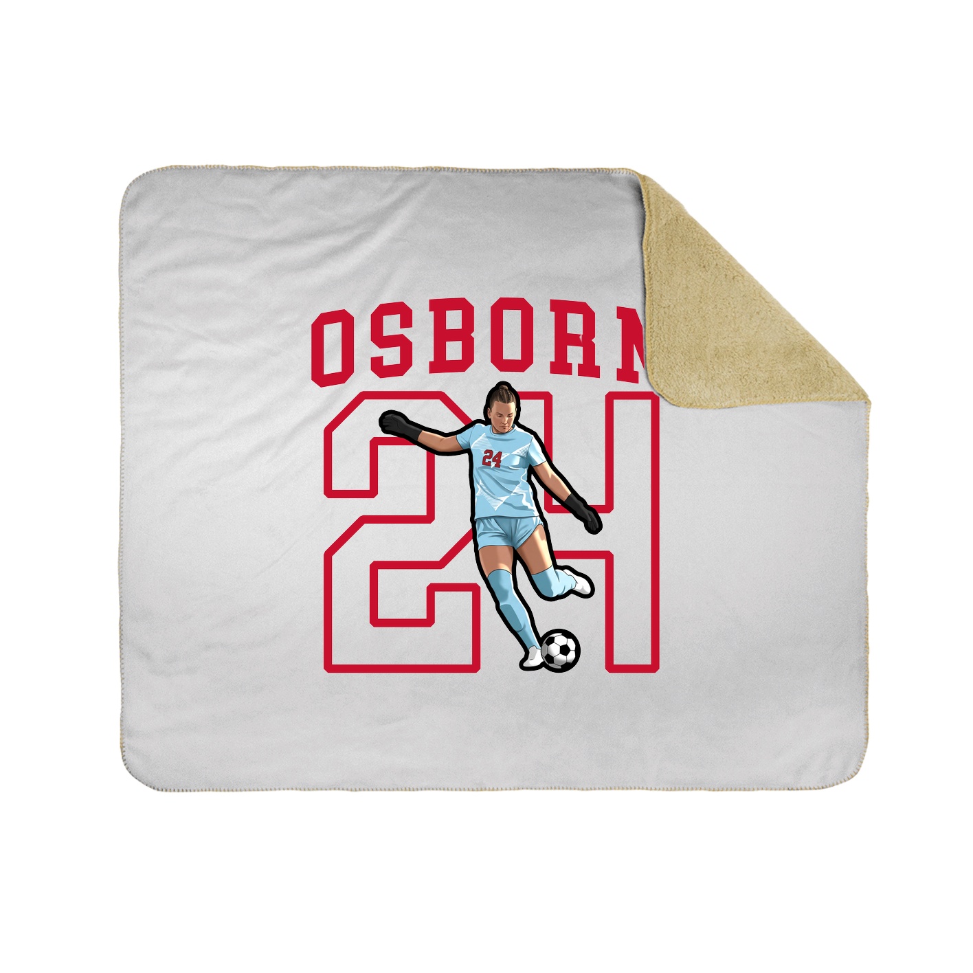 Throw Blanket — Shirsey in White