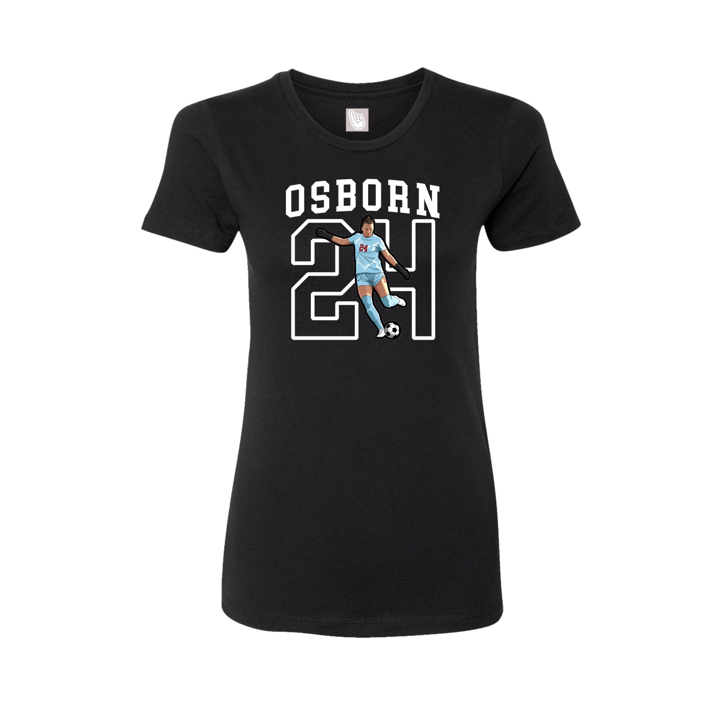 Fitted Women's Tee — Shirsey in Black