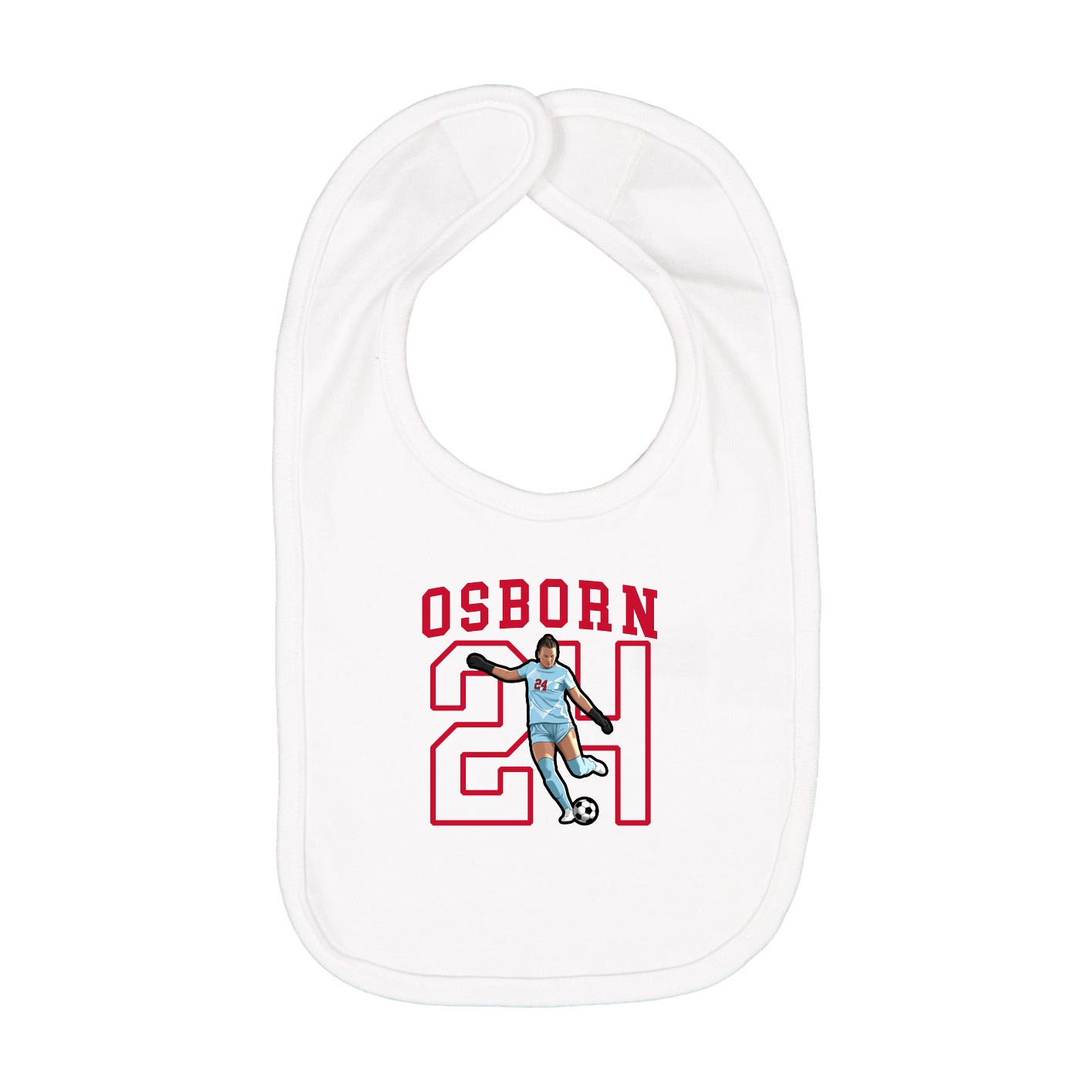 Infant Bib — Shirsey in White
