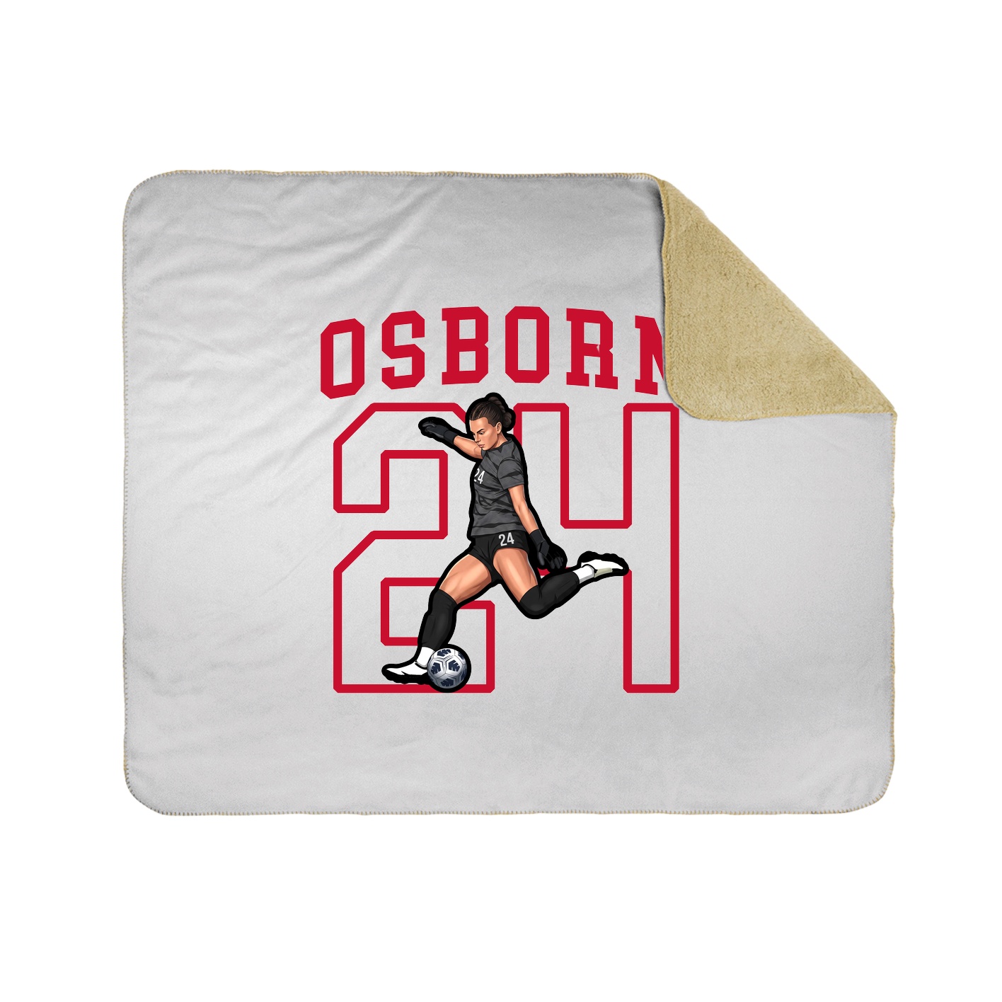 Throw Blanket — Shirsey in White