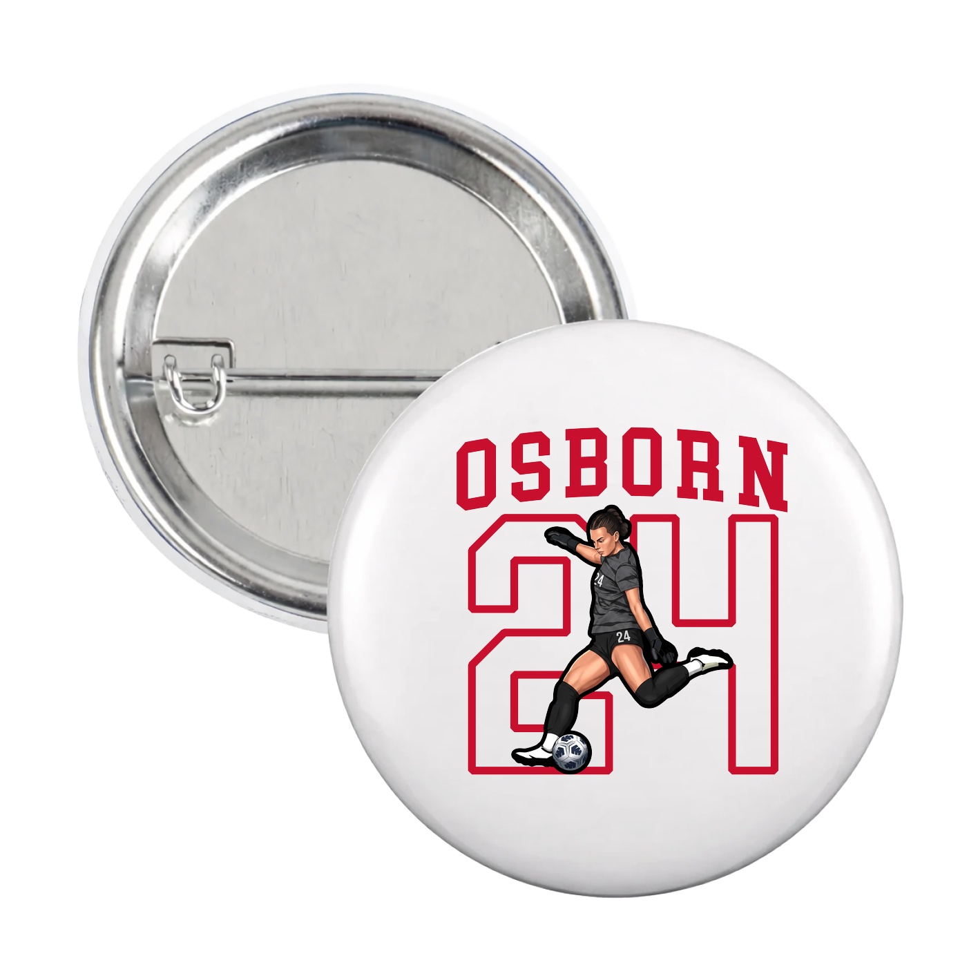 Game Day Button — Shirsey in White