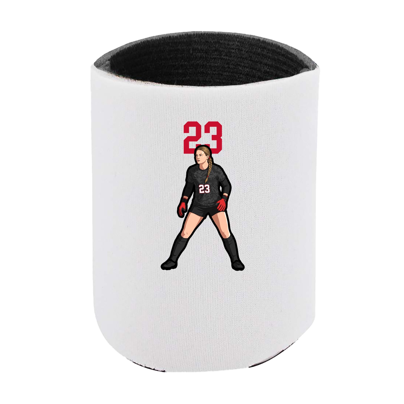 Can Holder — Number Top in White