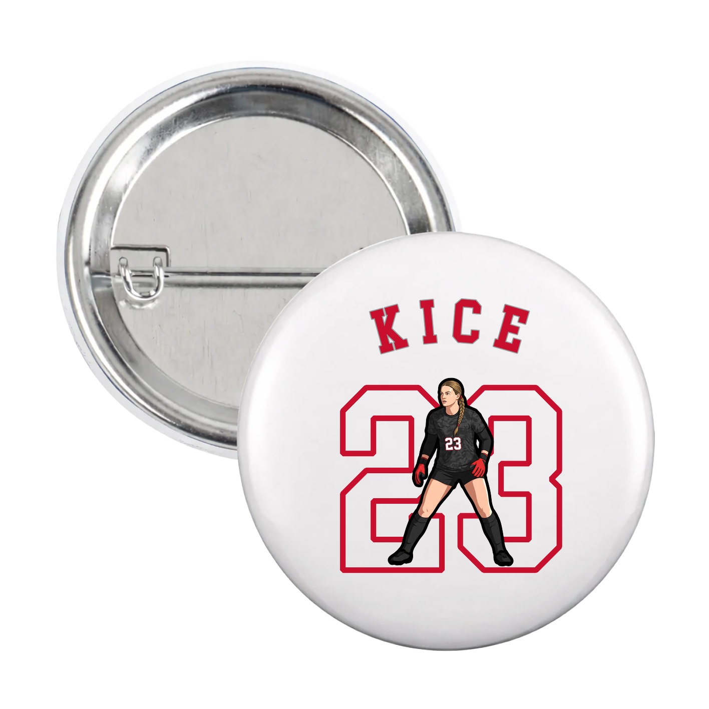 Game Day Button — Shirsey Arch in White