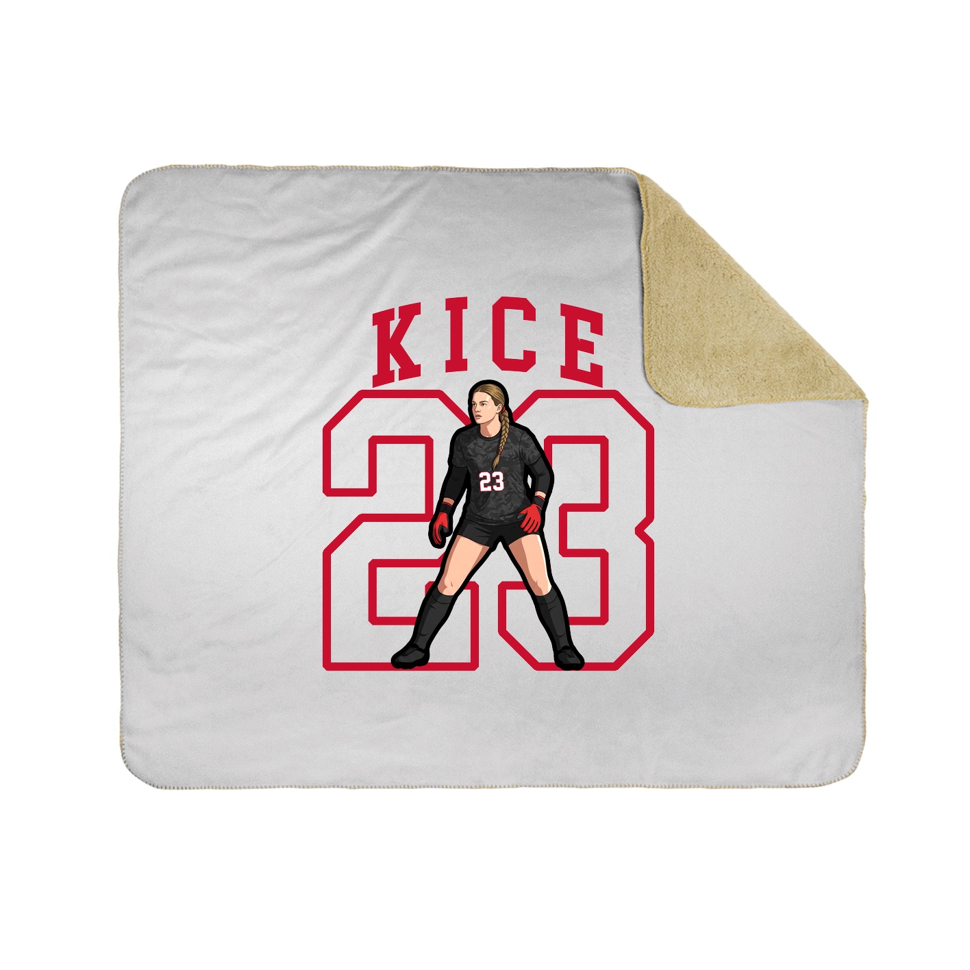 Throw Blanket — Shirsey in White