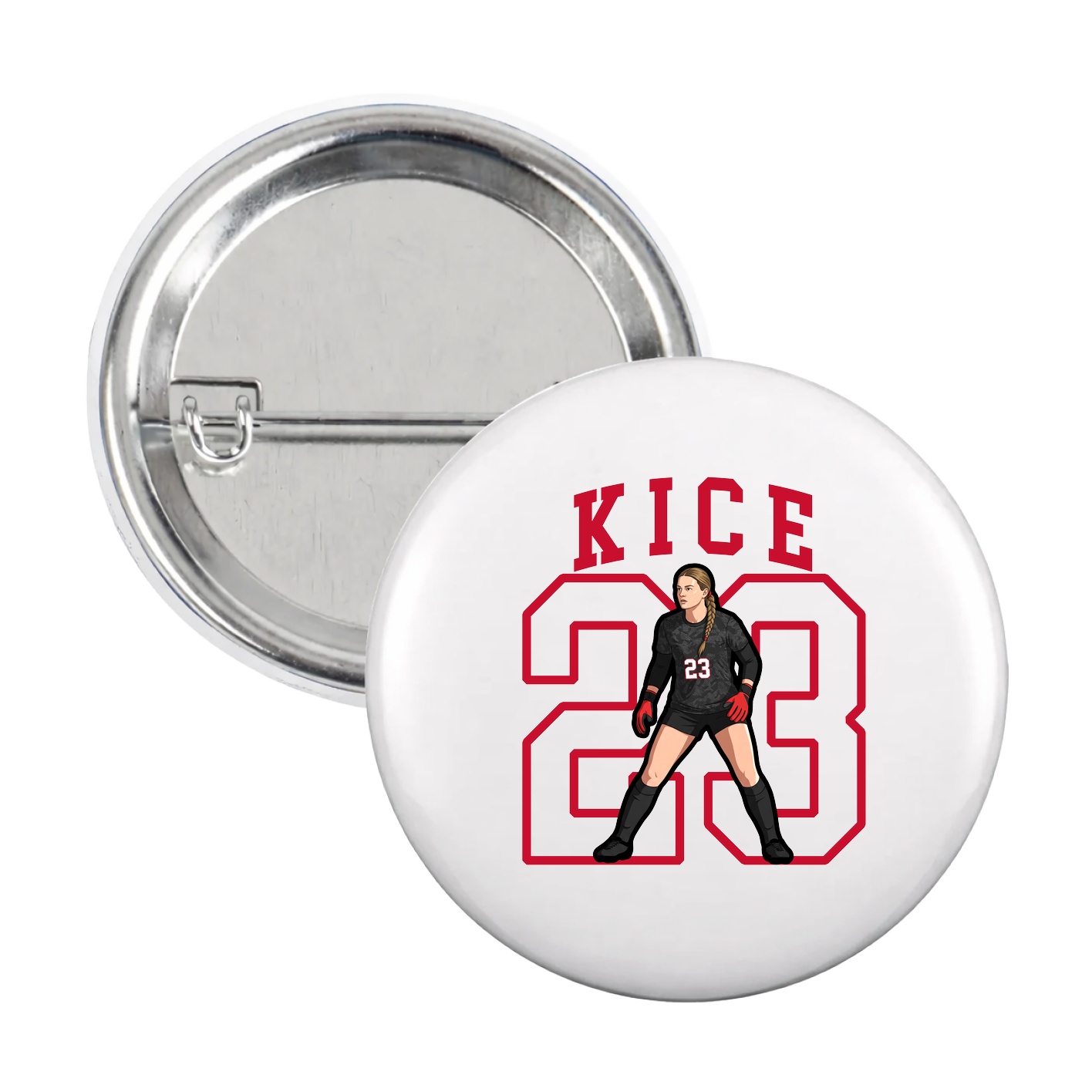 Game Day Button — Shirsey in White
