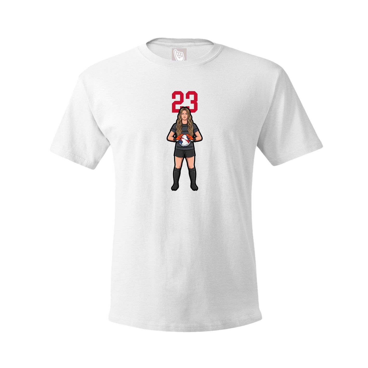 Tee — Number Top in White