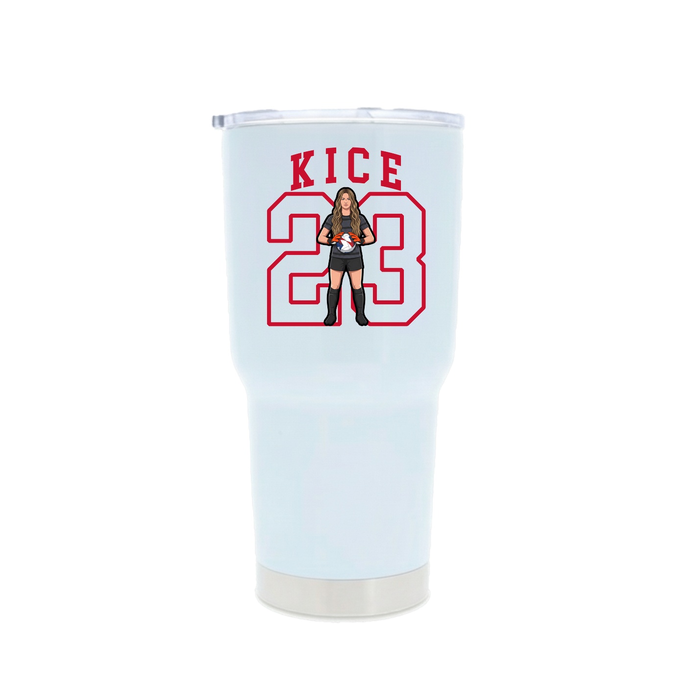 30oz Stainless Steel Tumbler — Shirsey in White