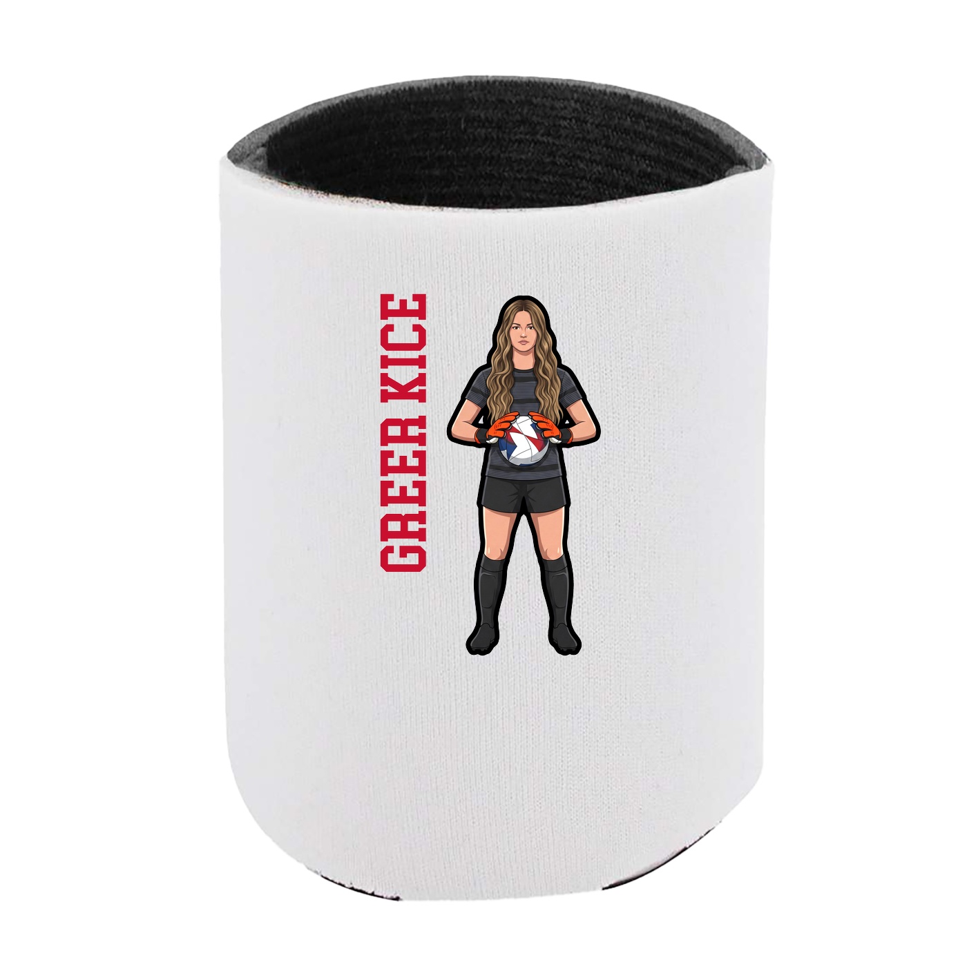 Can Holder — Name Vertical in White
