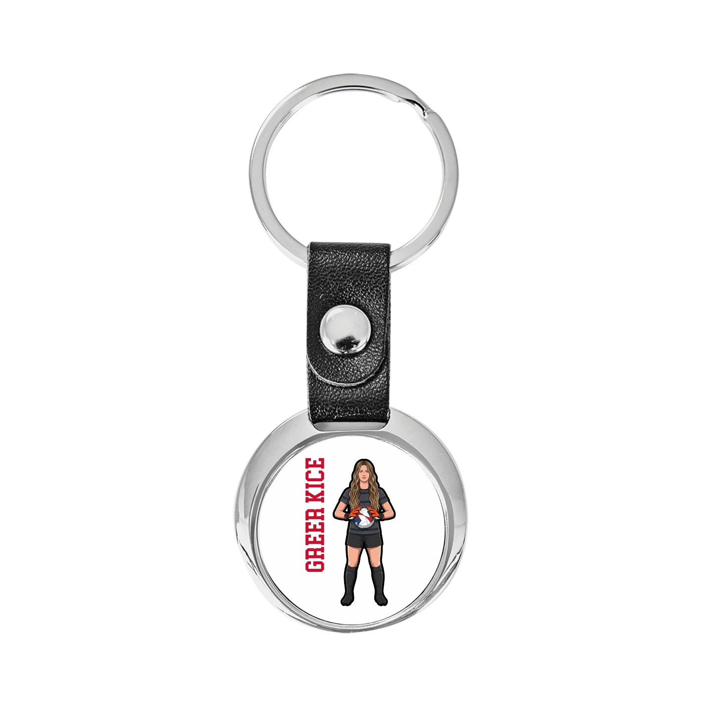 Key Chain — Name Vertical in Classic