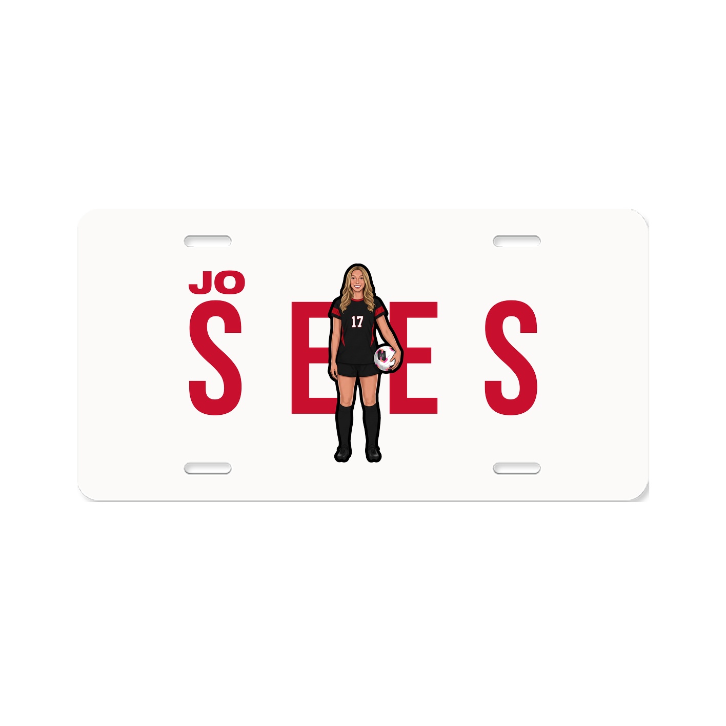 License Plate — Player Name in Classic
