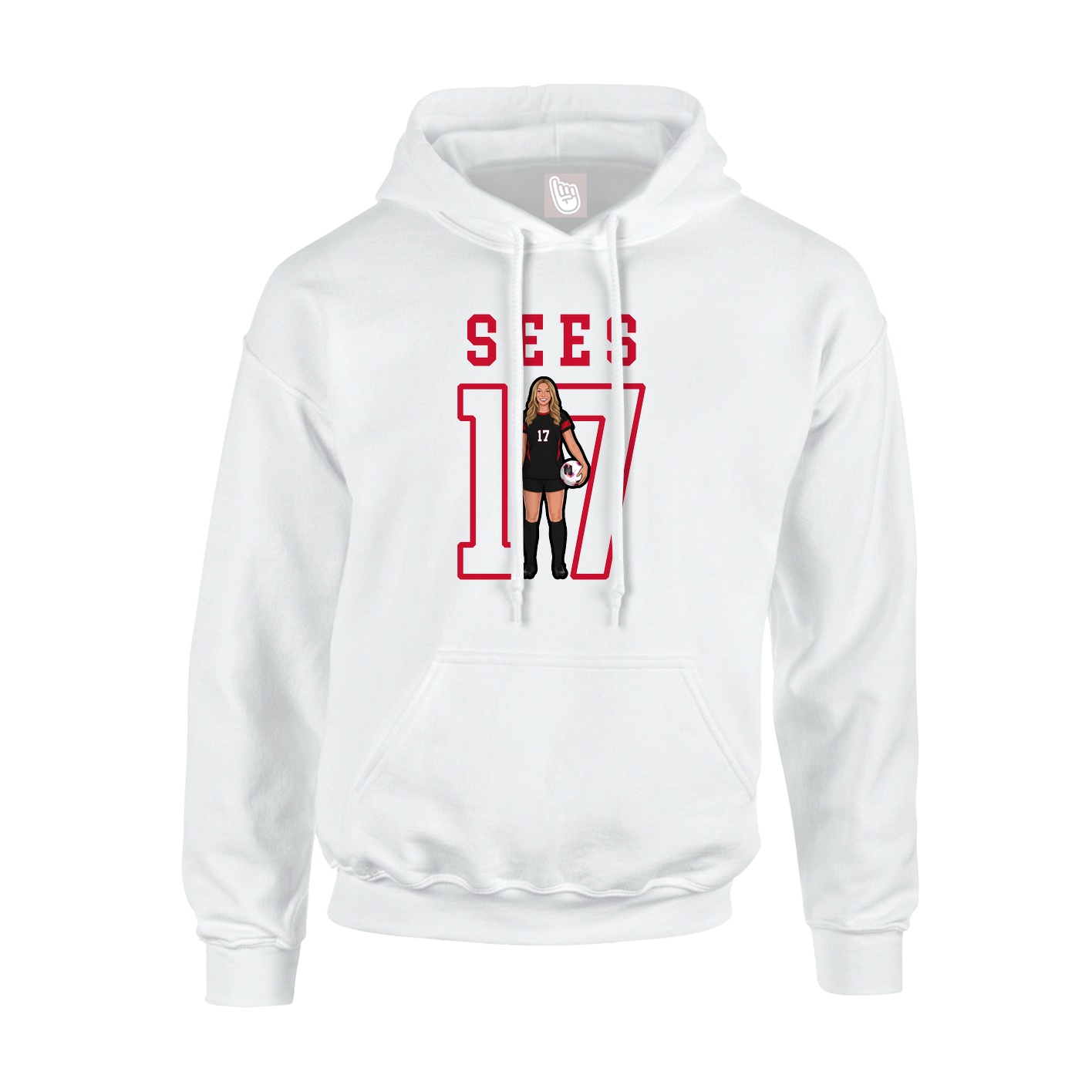Youth Hoodie — Shirsey in White
