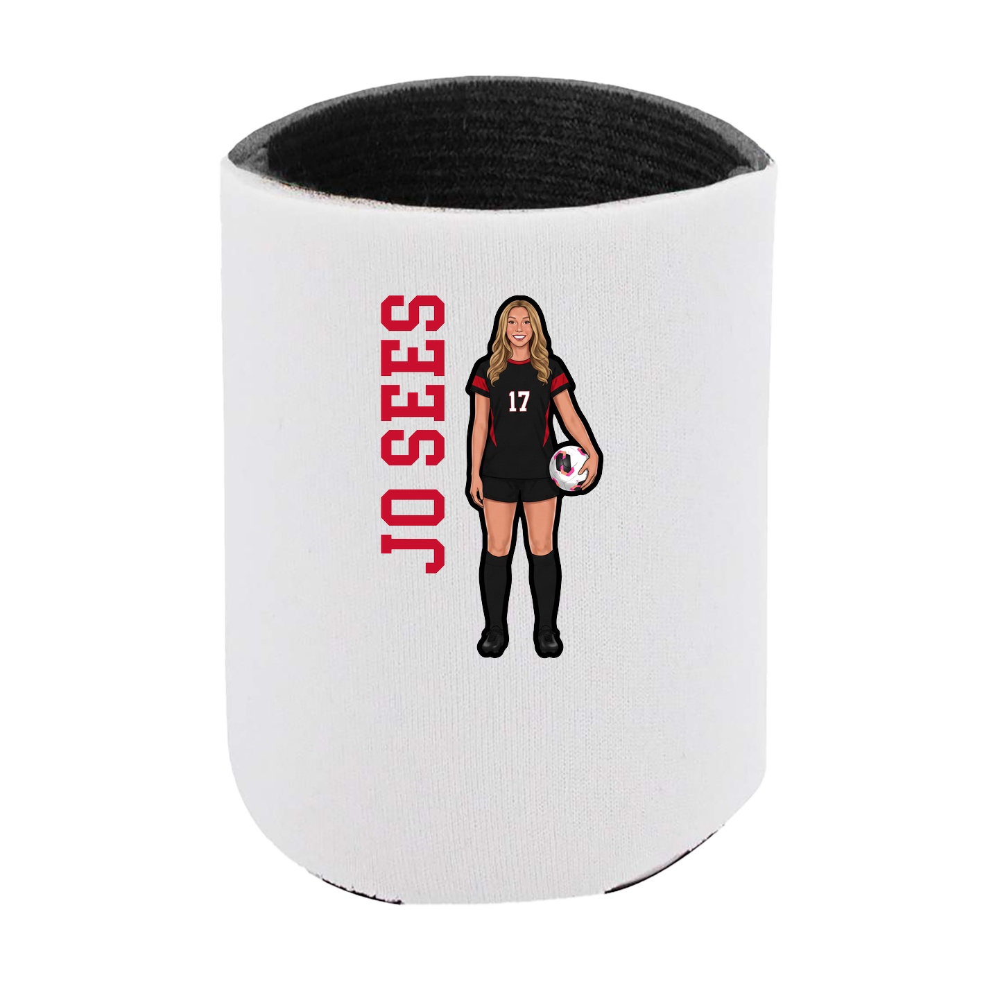 Can Holder — Name Vertical in White