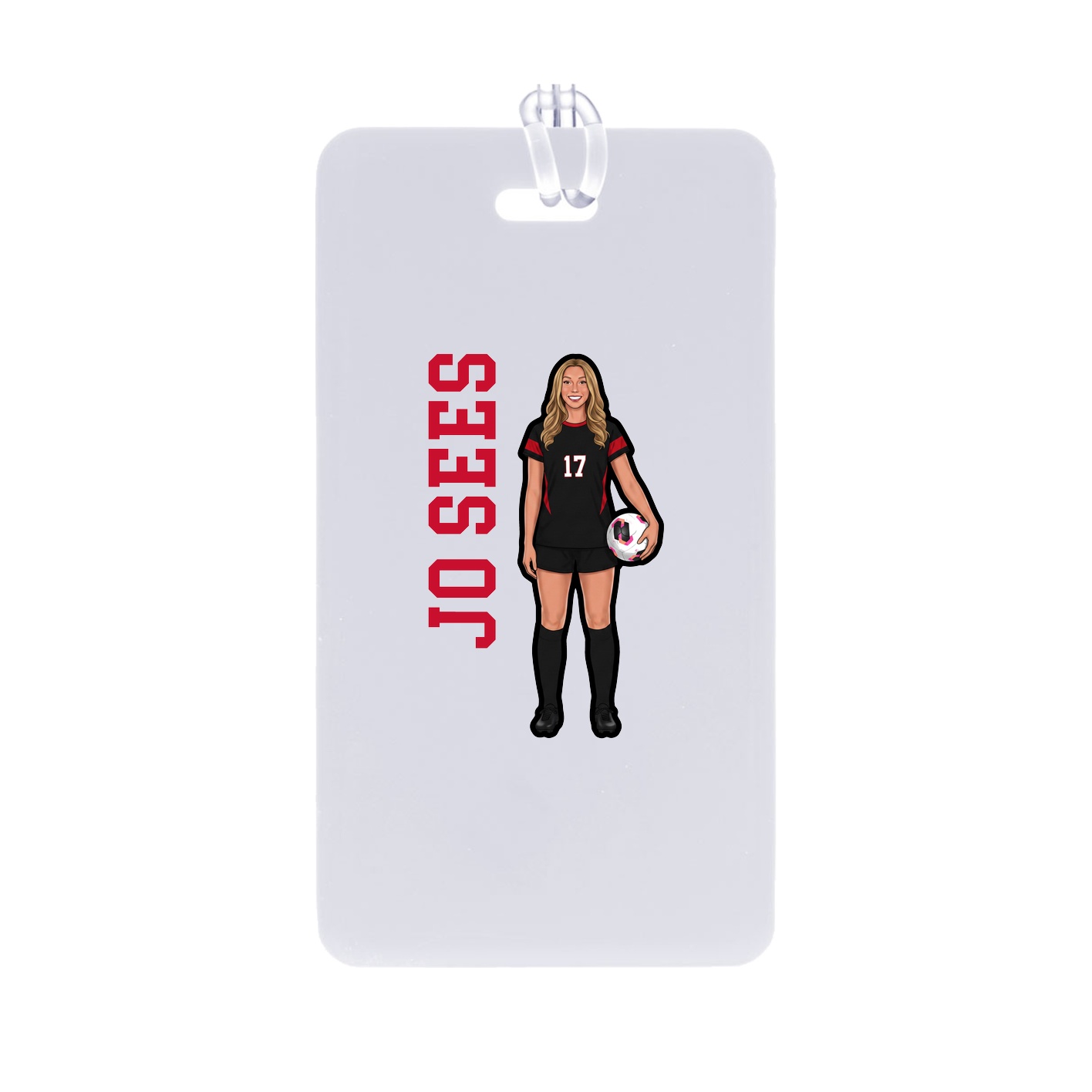 Bag Tag — Name Vertical in Classic
