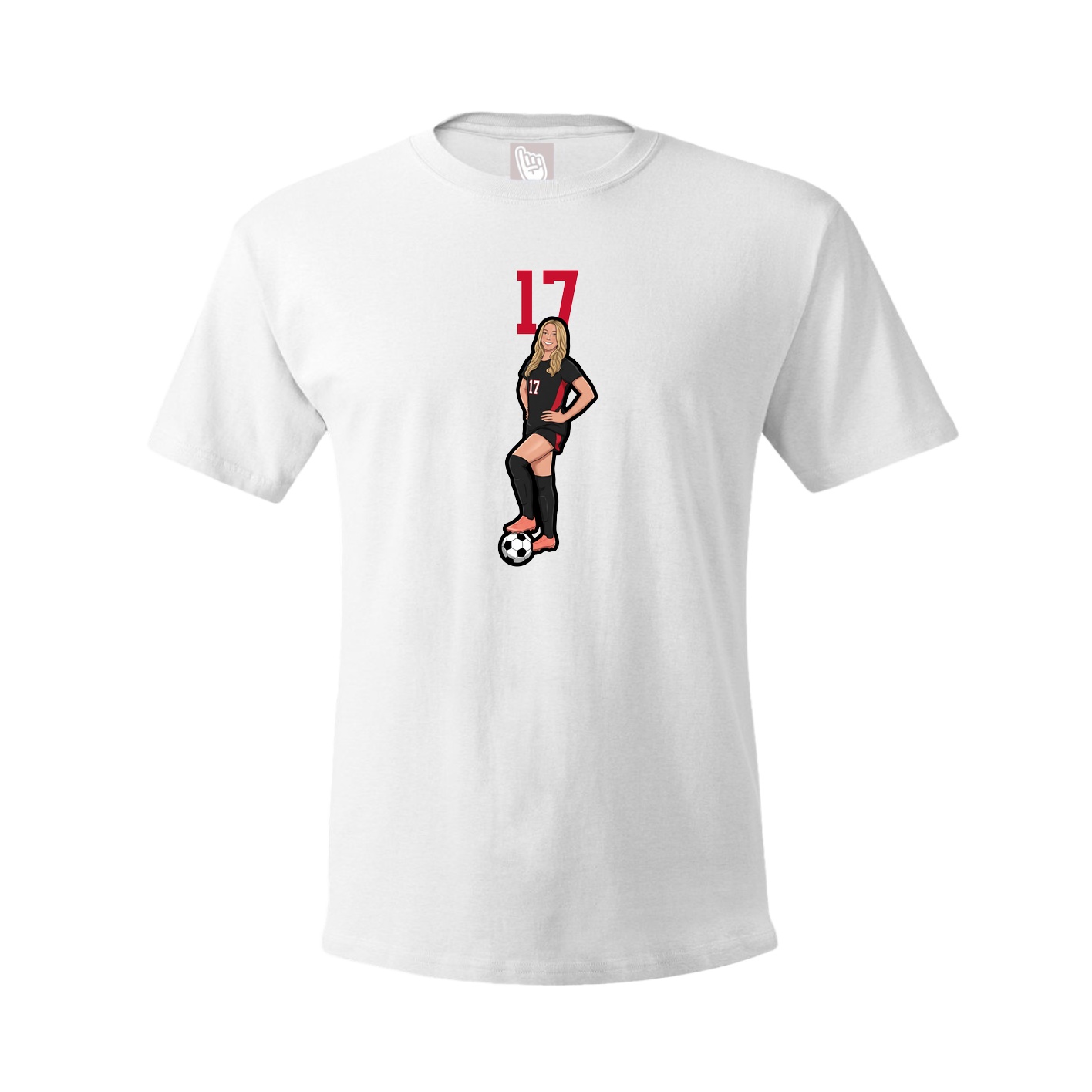 Tee — Number Top in White