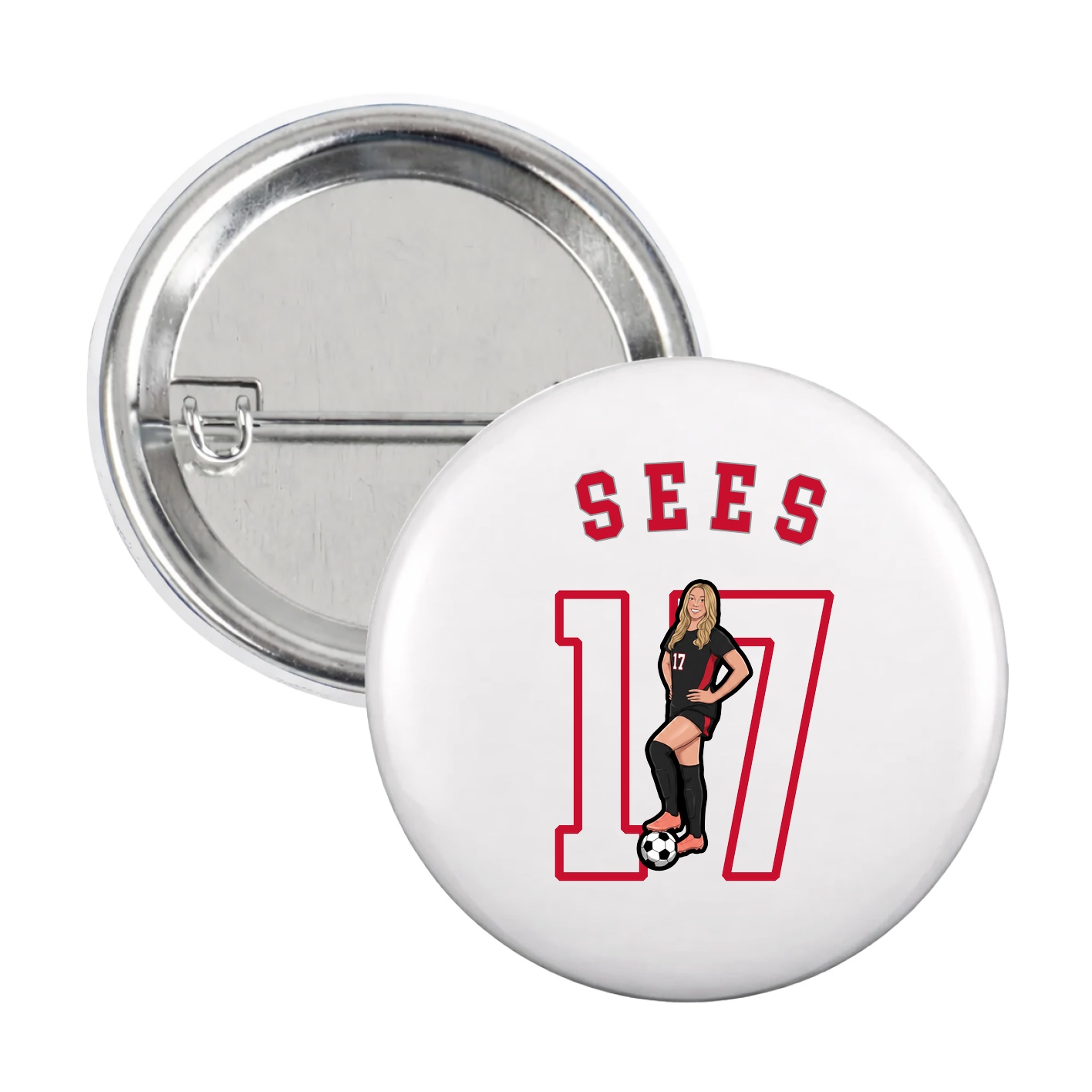 Game Day Button — Shirsey Arch in White