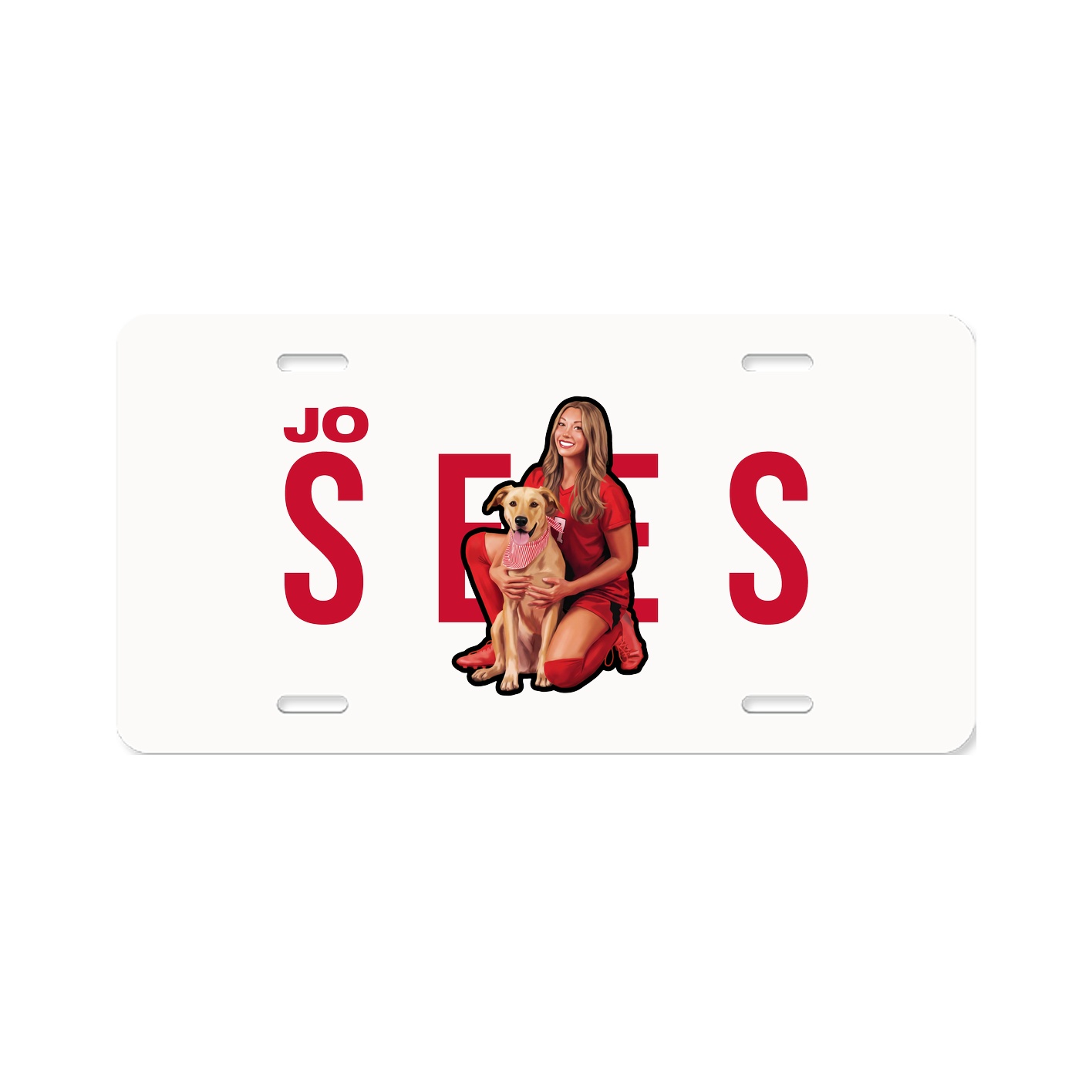 License Plate — Player Name in Classic