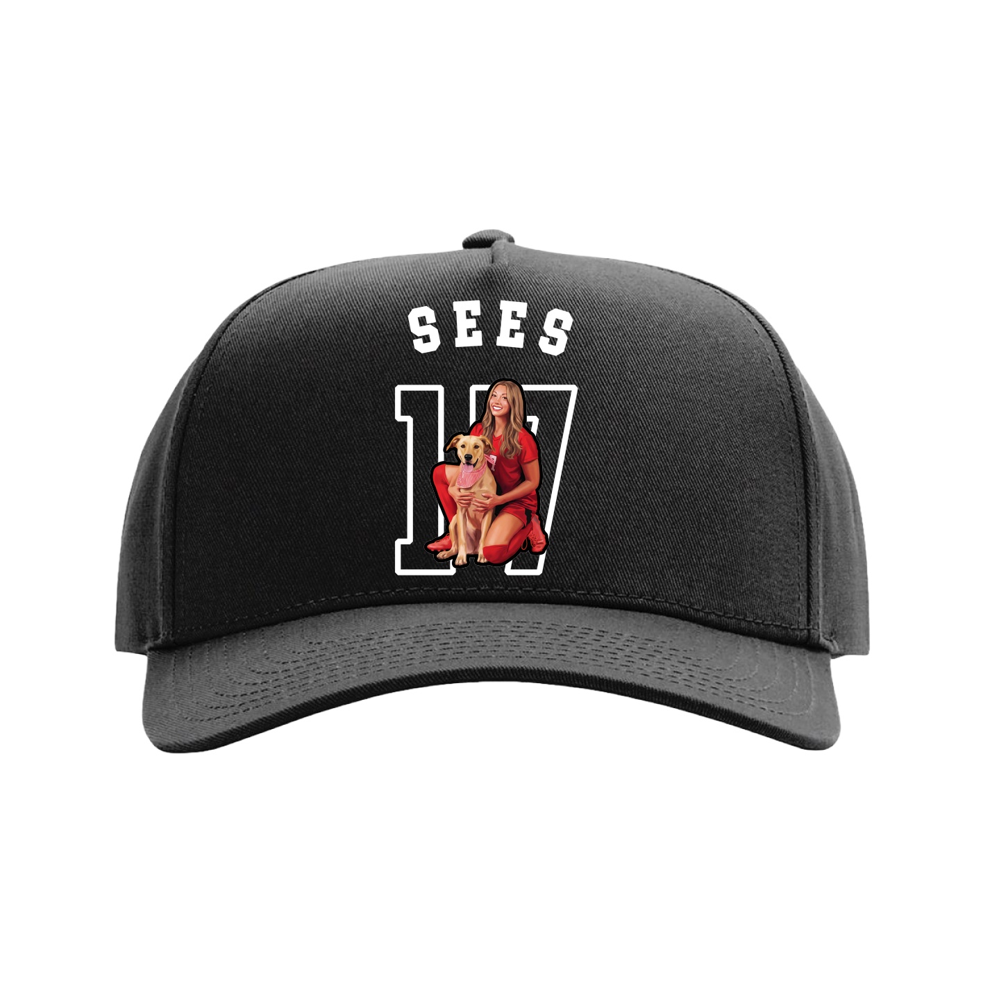 Full Fabric Five-Panel Champ Cap