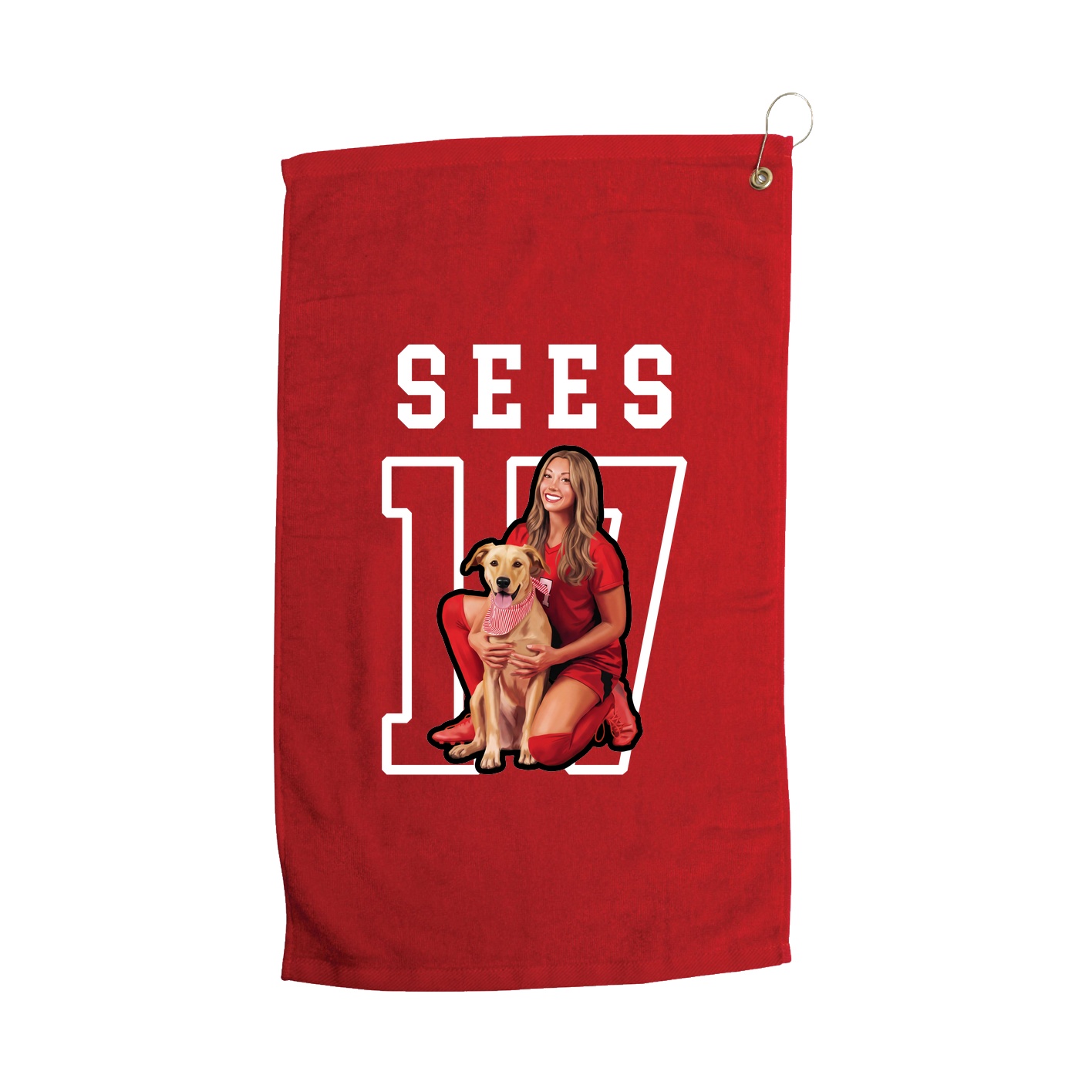 Golf Towel — Shirsey in Red