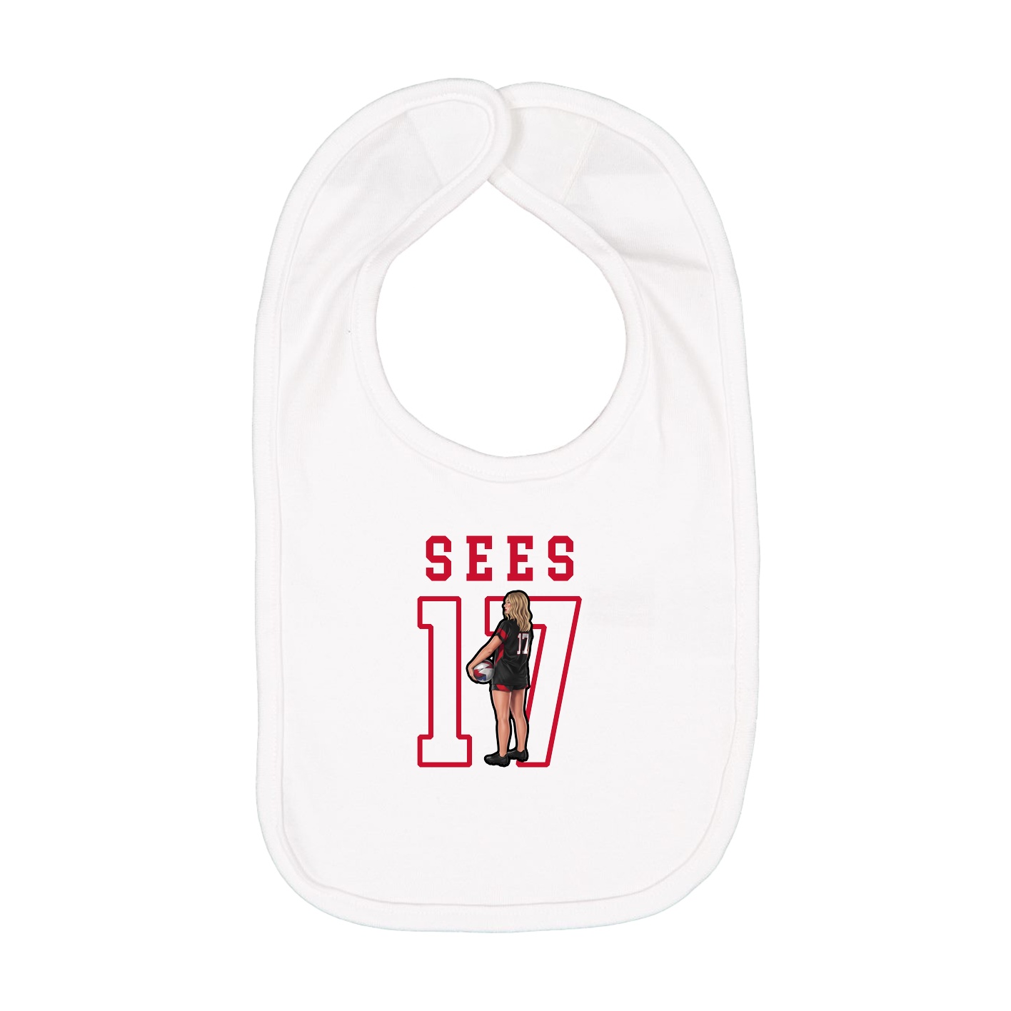 Infant Bib — Shirsey in White