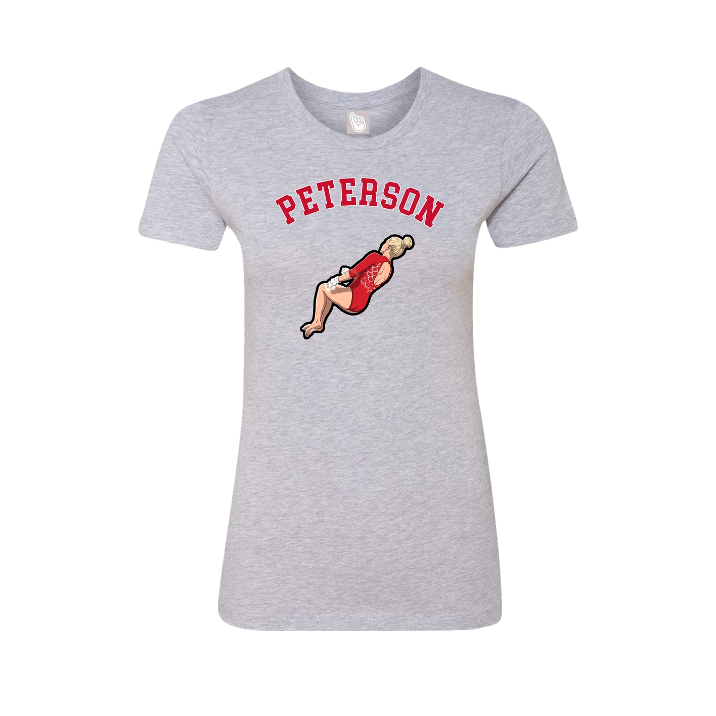 Fitted Women's Tee — Shirsey Arch in Grey