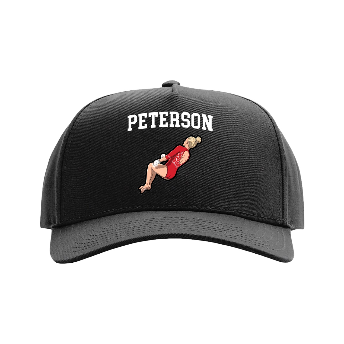 Full Fabric Five-Panel Champ Cap — Shirsey in Black