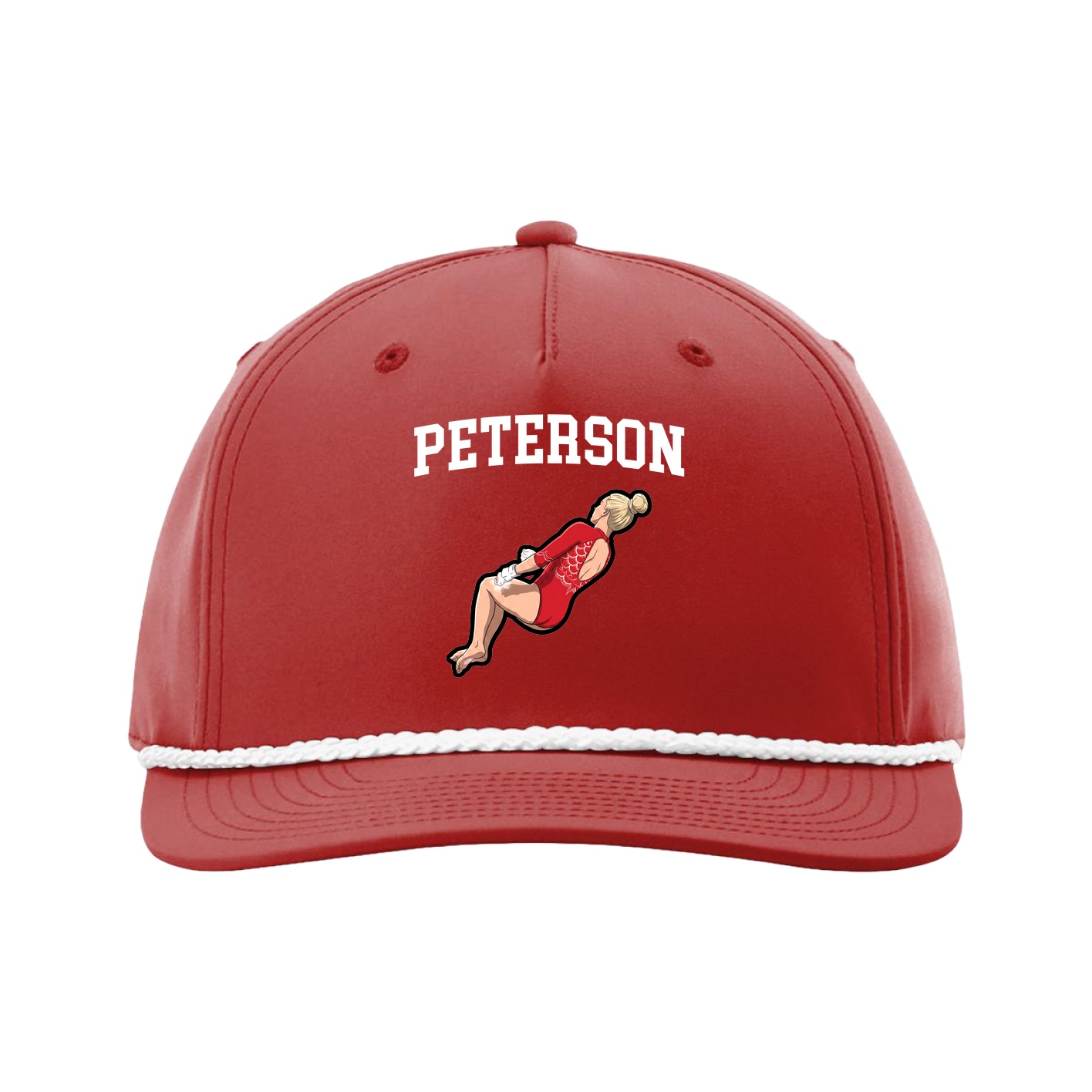 Five-Panel Classic Rope Cap — Shirsey in Red