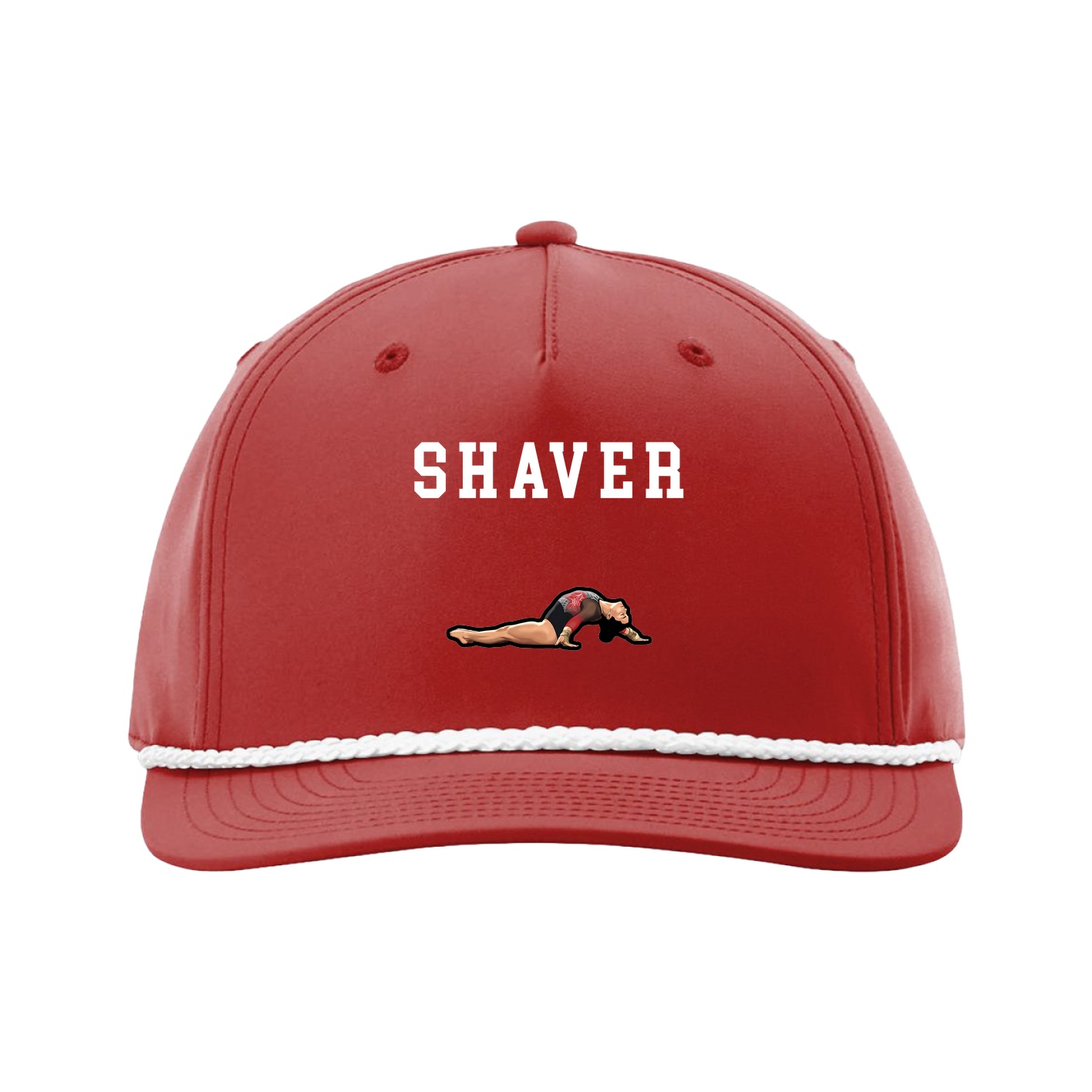 Five-Panel Classic Rope Cap — Shirsey in Red