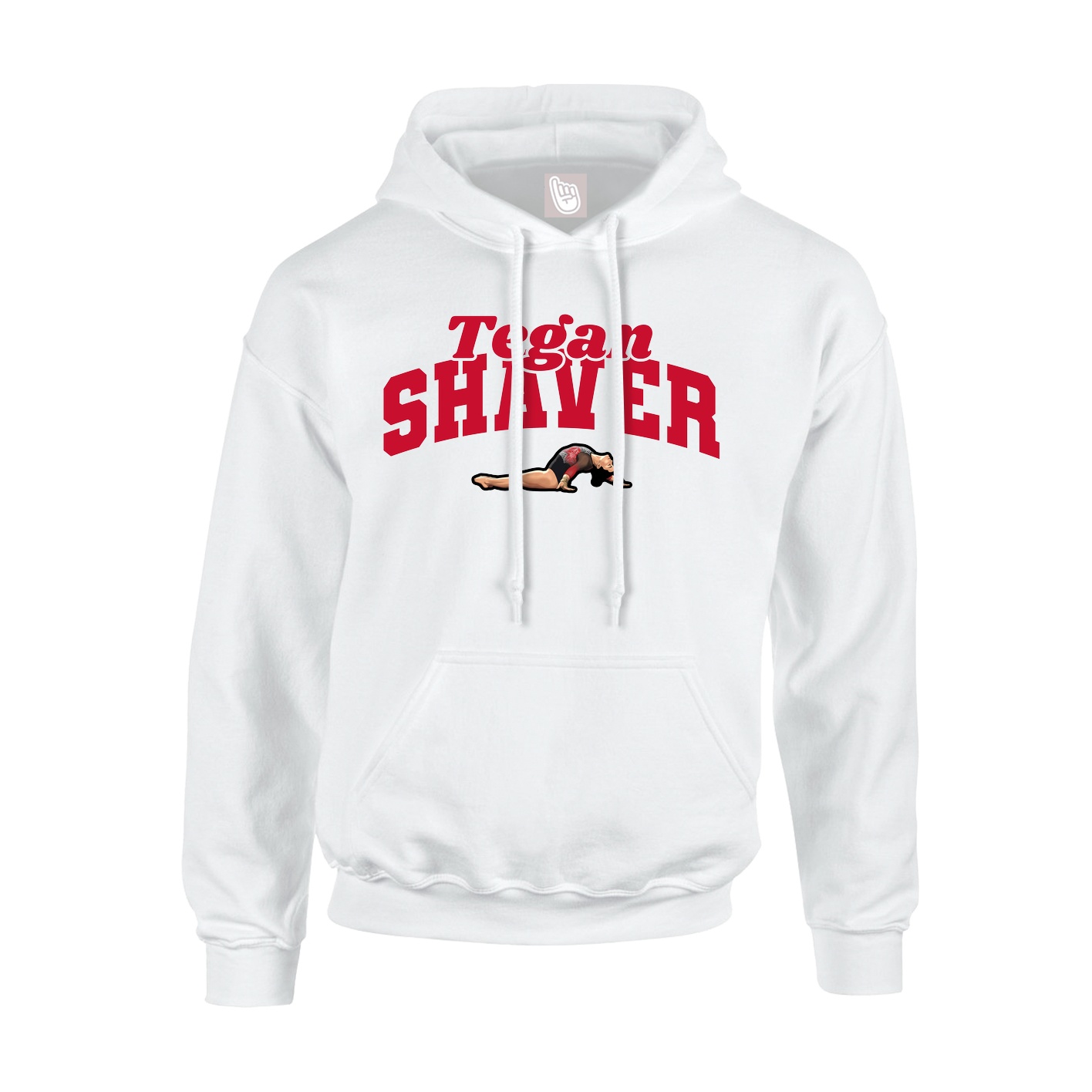 Hoodie — Signature Arch in White