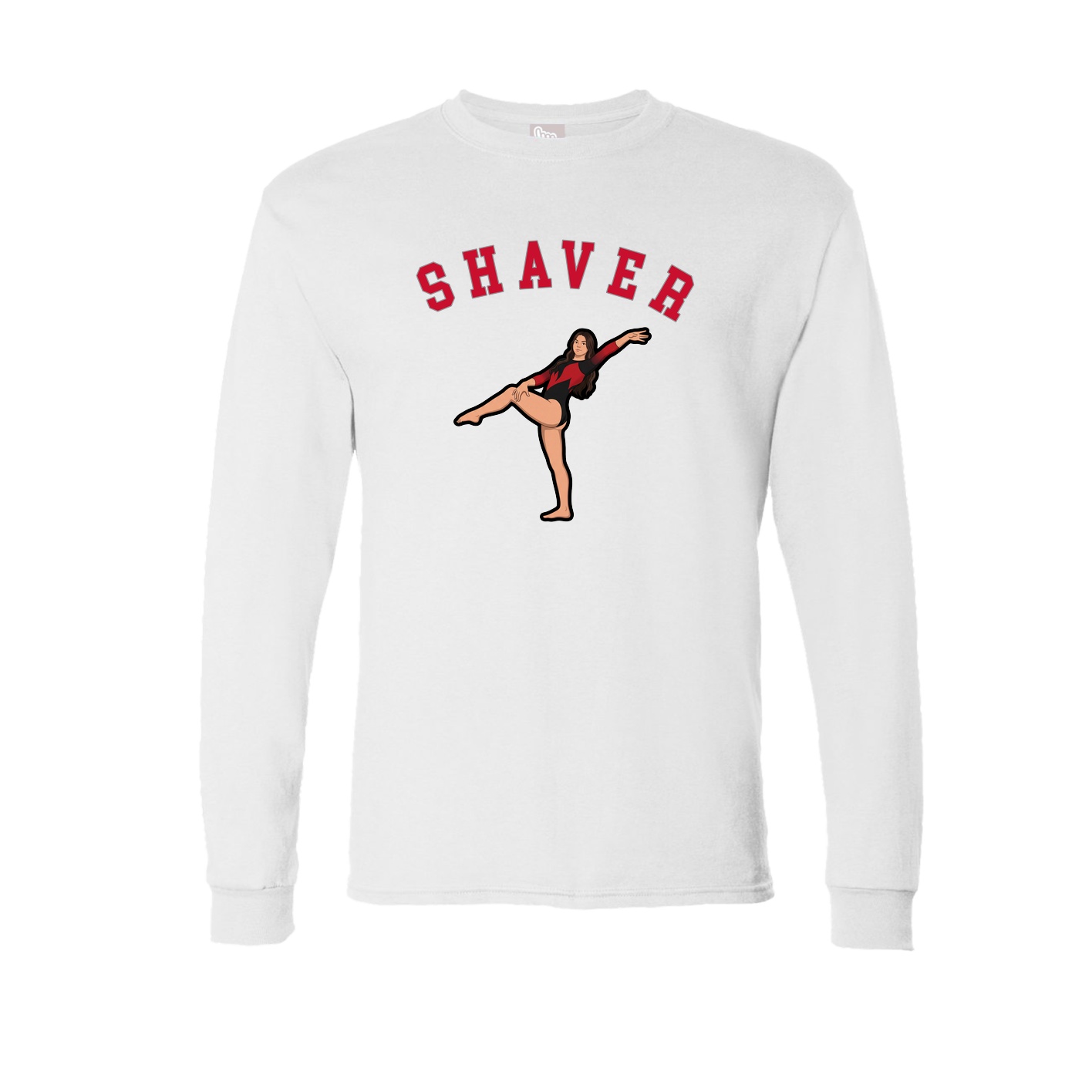 Long Sleeve Tee — Shirsey Arch in White