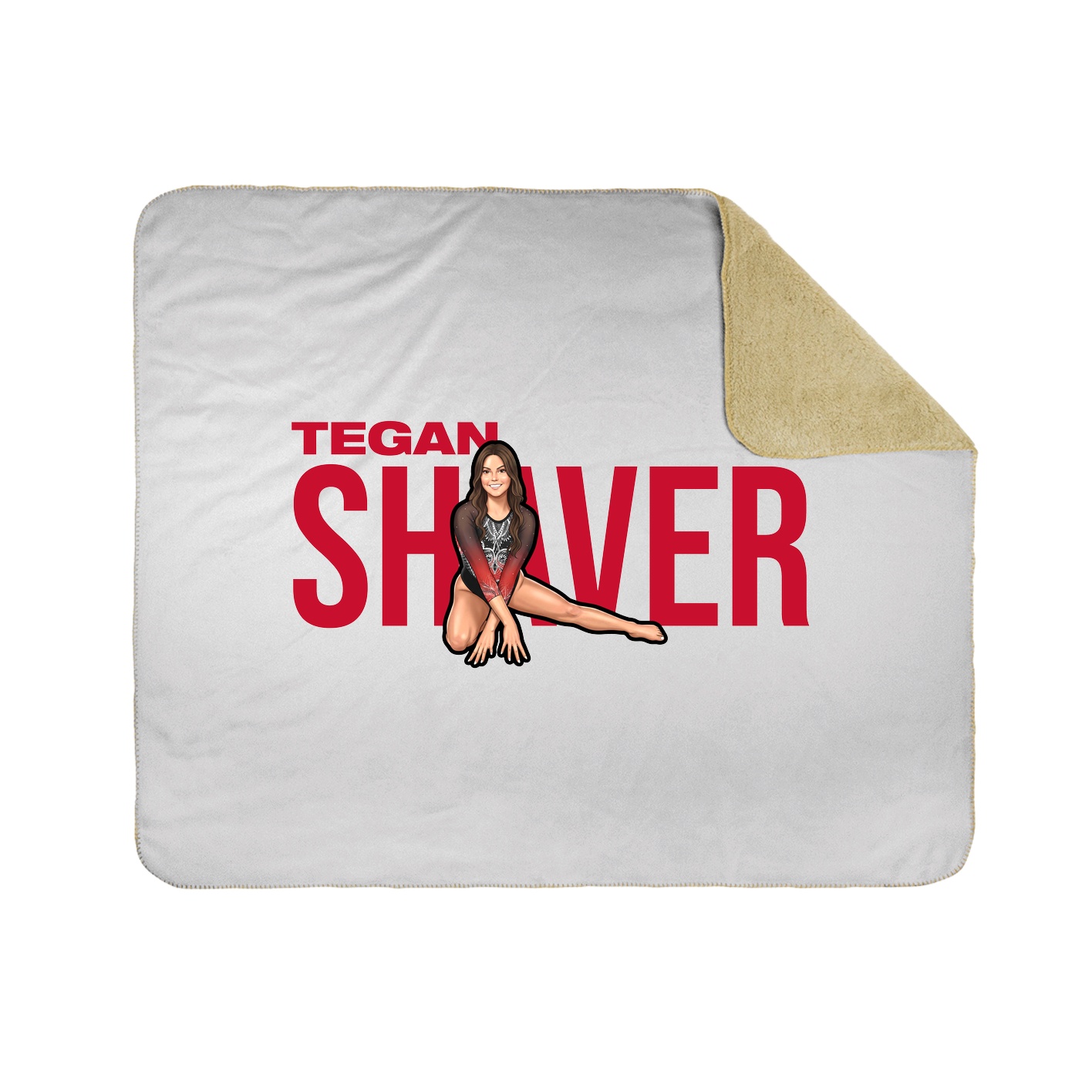 Throw Blanket — Player Name in White