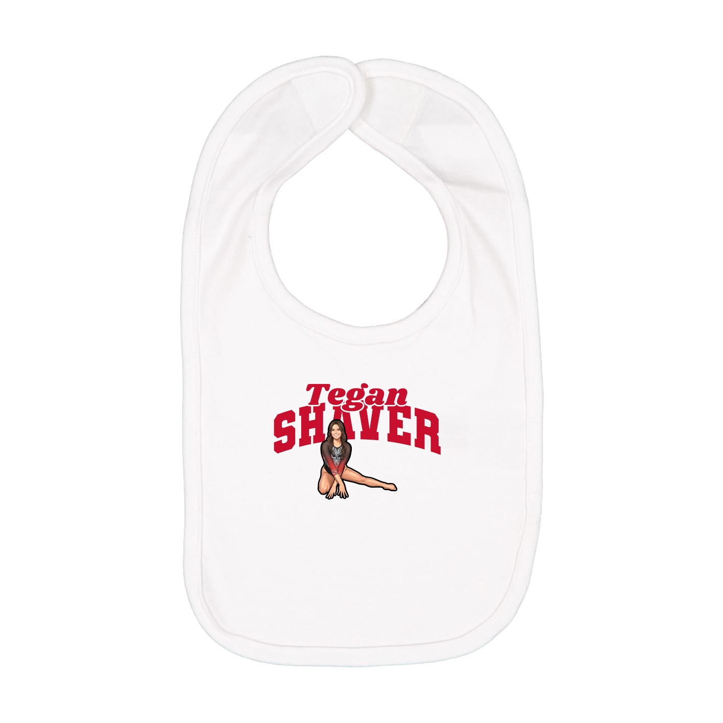 Infant Bib — Signature Arch in White