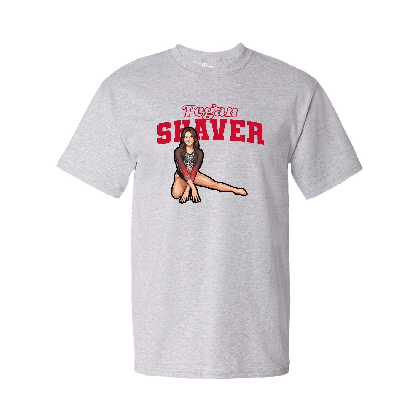 Youth Tee — Name Arch in Grey